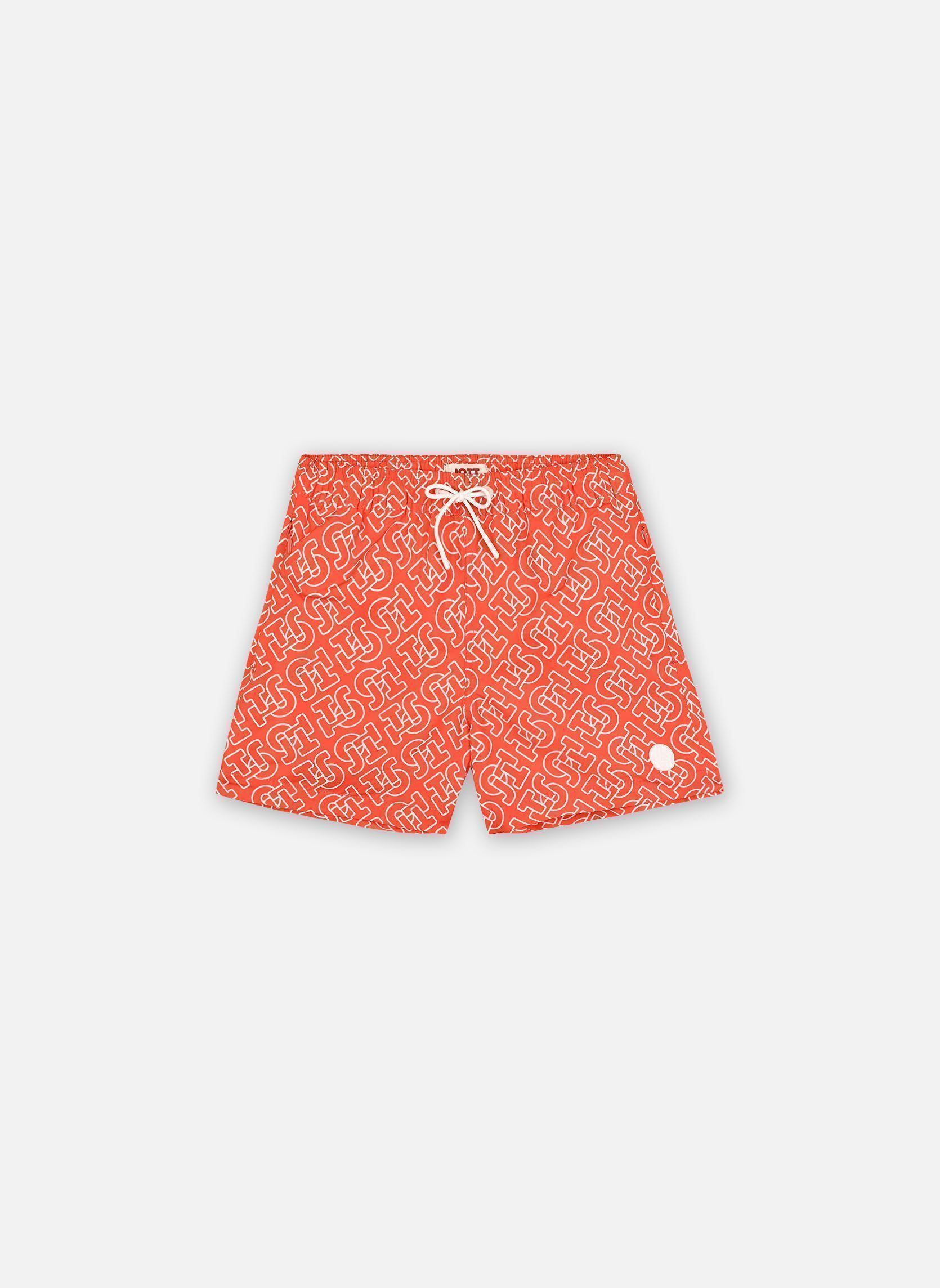 Shorts de bain MIMOSA MONOGRAM garçon rouge JOTT Shorts de bain MIMOSA MONOGRAM garçon rouge MONO FLAME RED