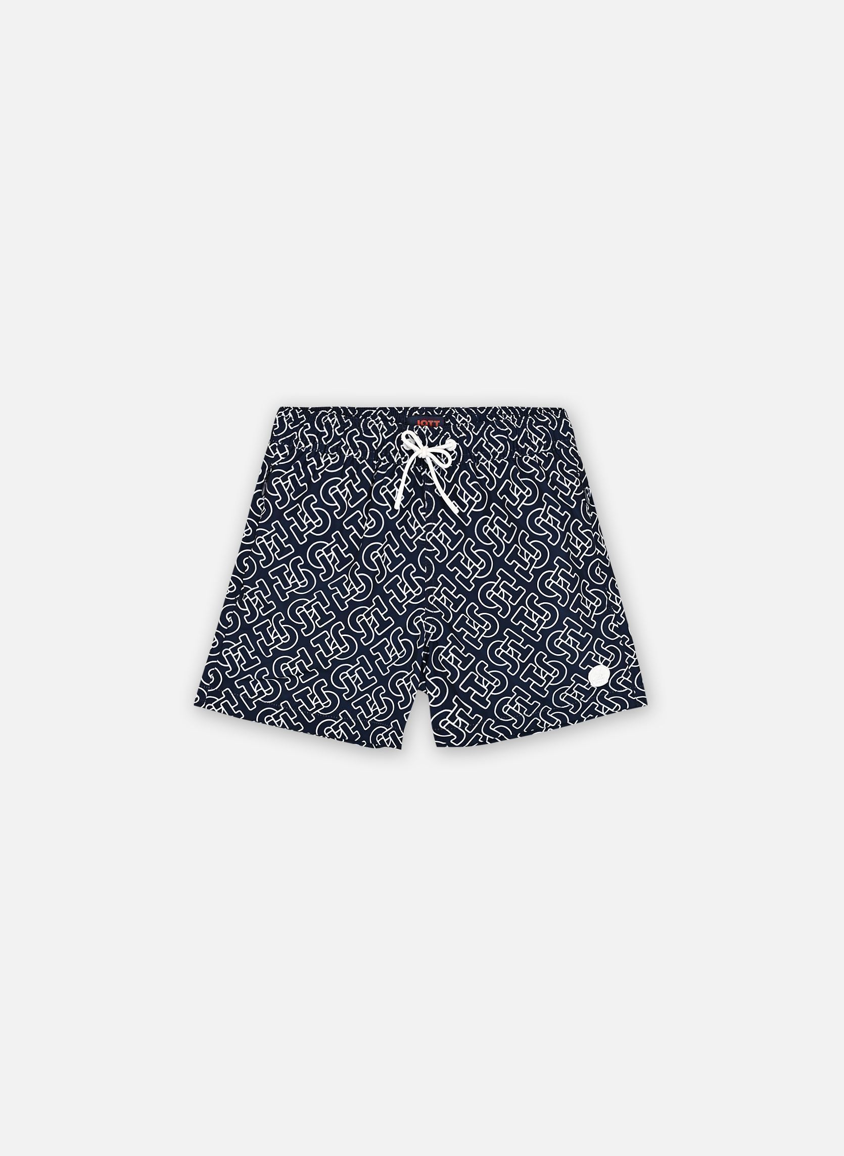 Shorts de bain MIMOSA MONOGRAM garçon bleu JOTT Shorts de bain MIMOSA MONOGRAM garçon bleu MONO NAVY