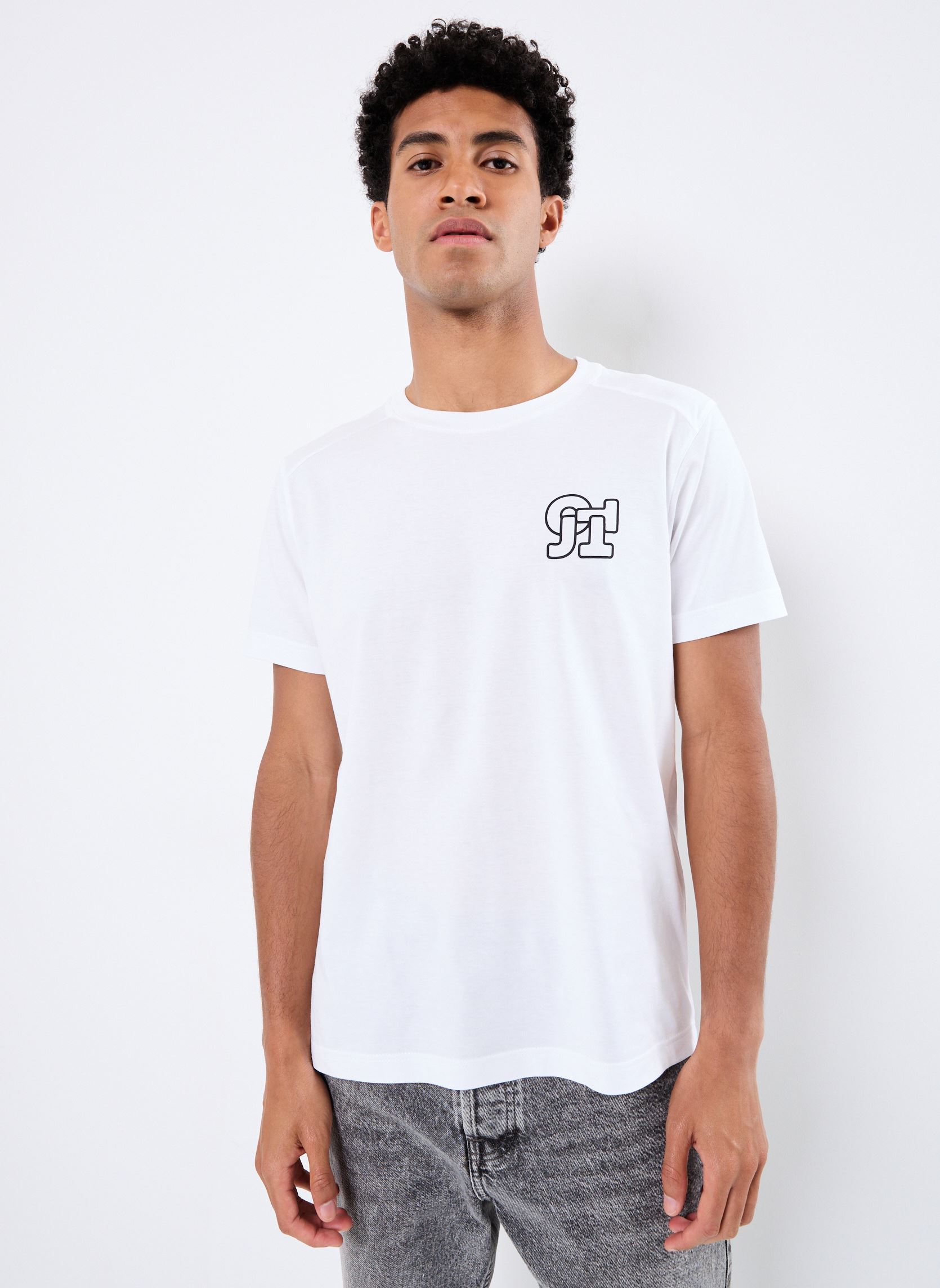 T-shirts met korte mouwen PEDRO MONO heren wit JOTT T-shirts met korte mouwen PEDRO MONO heren wit WHITE