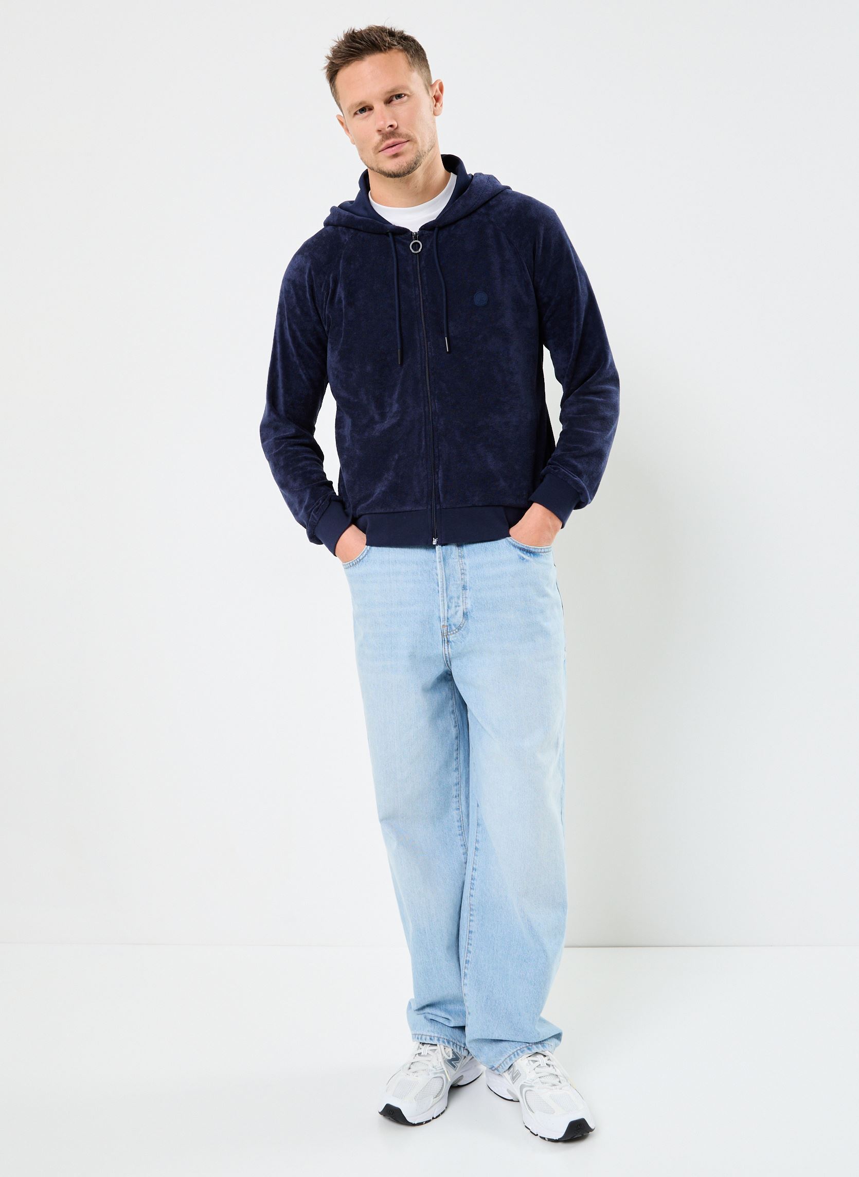 Sudaderas con cremallera MOJAVE hombre azul JOTT Sudaderas con cremallera MOJAVE hombre azul NAVY