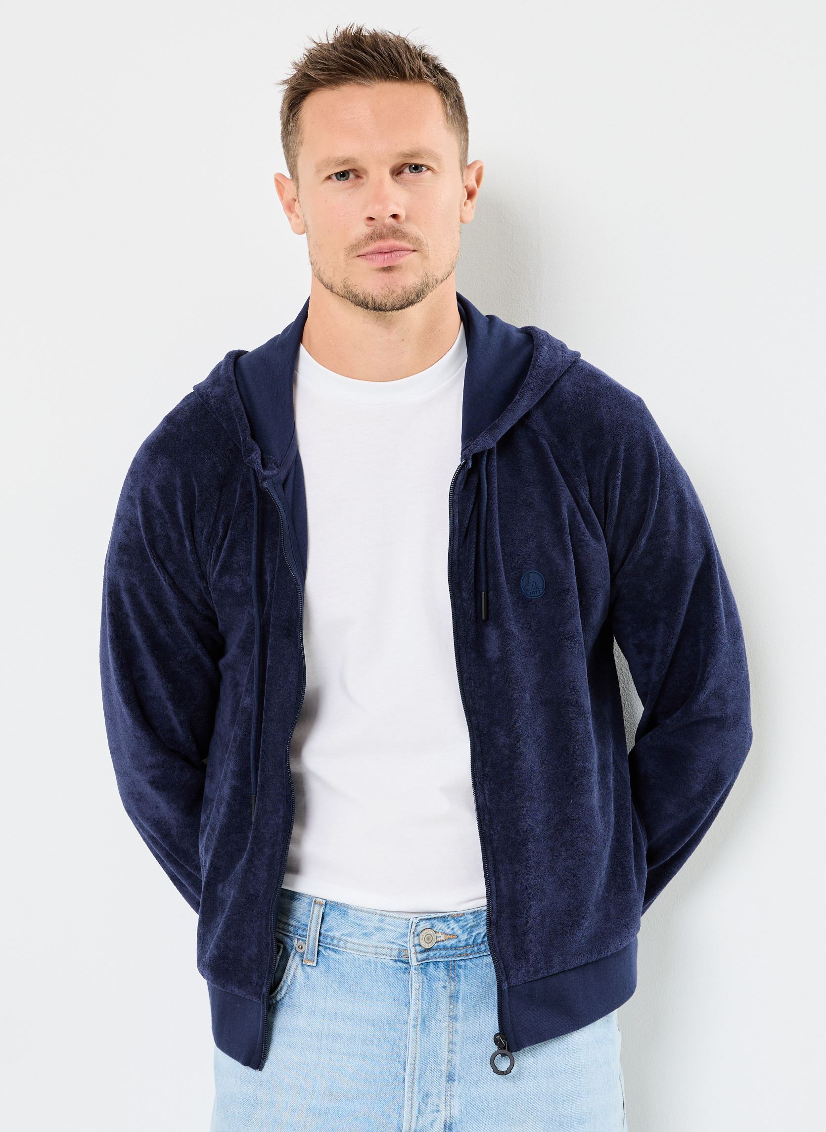 Sudaderas con cremallera MOJAVE hombre azul JOTT Sudaderas con cremallera MOJAVE hombre azul NAVY