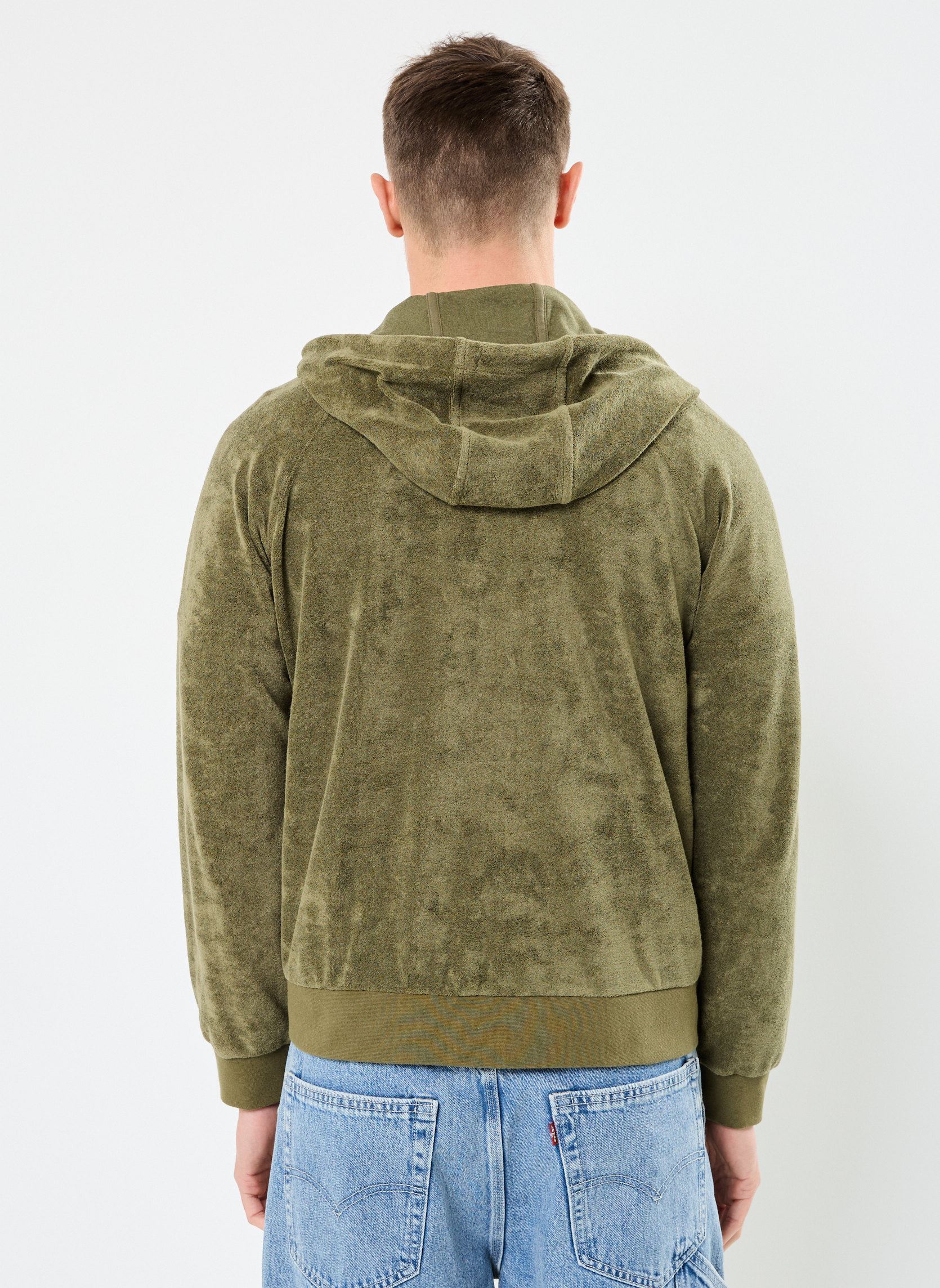 Sweaters met rits MOJAVE heren groen JOTT Sweaters met rits MOJAVE heren groen ARMY