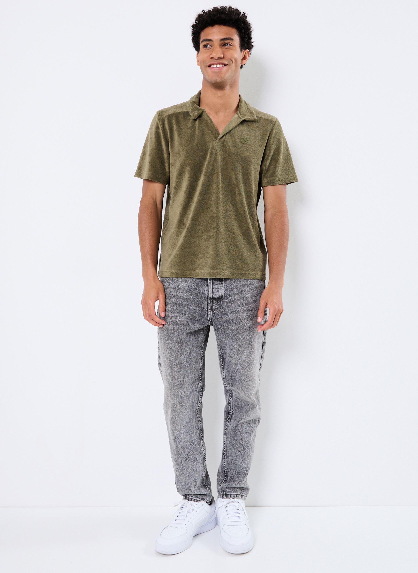 Polos manches courtes JOSHUA homme vert JOTT Polos manches courtes JOSHUA homme vert ARMY