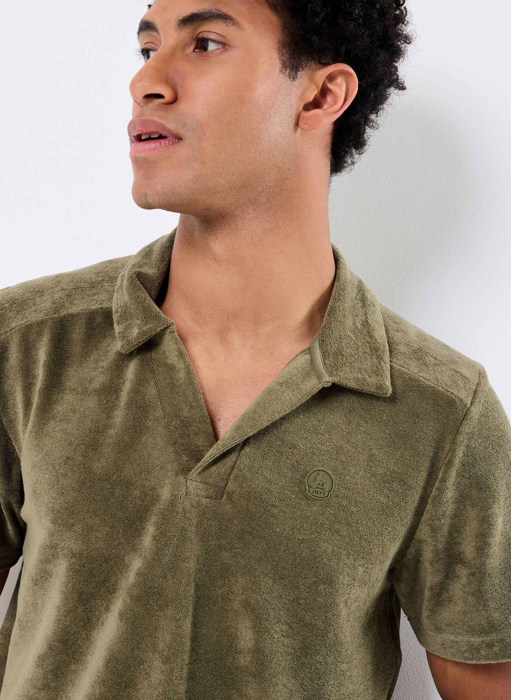 Polos manches courtes JOSHUA homme vert JOTT Polos manches courtes JOSHUA homme vert ARMY