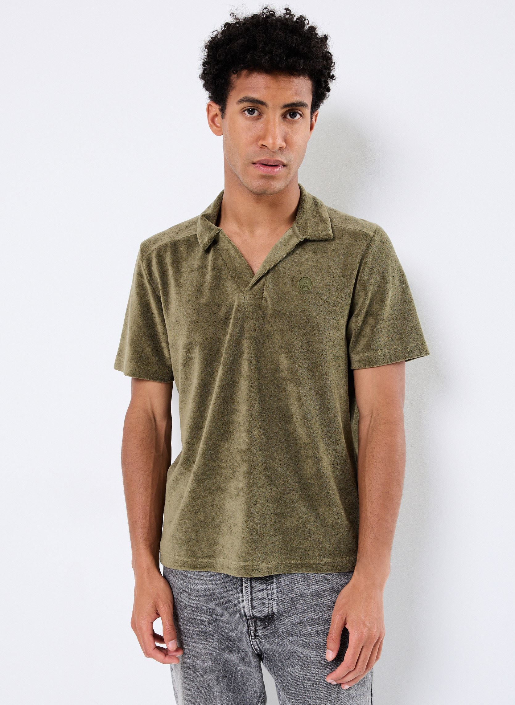 Polos manches courtes JOSHUA homme vert JOTT Polos manches courtes JOSHUA homme vert ARMY