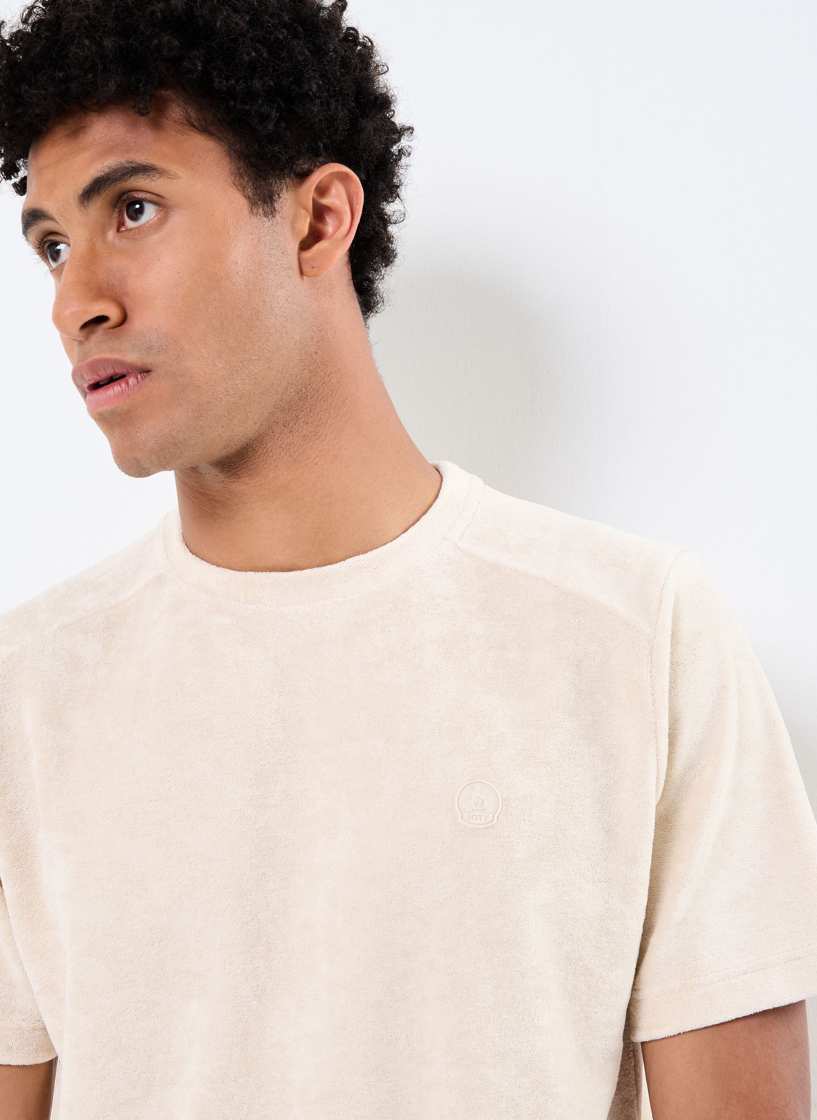 Tee-shirts manches courtes ALI homme beige JOTT Tee-shirts manches courtes ALI homme beige BLEACHED SAND