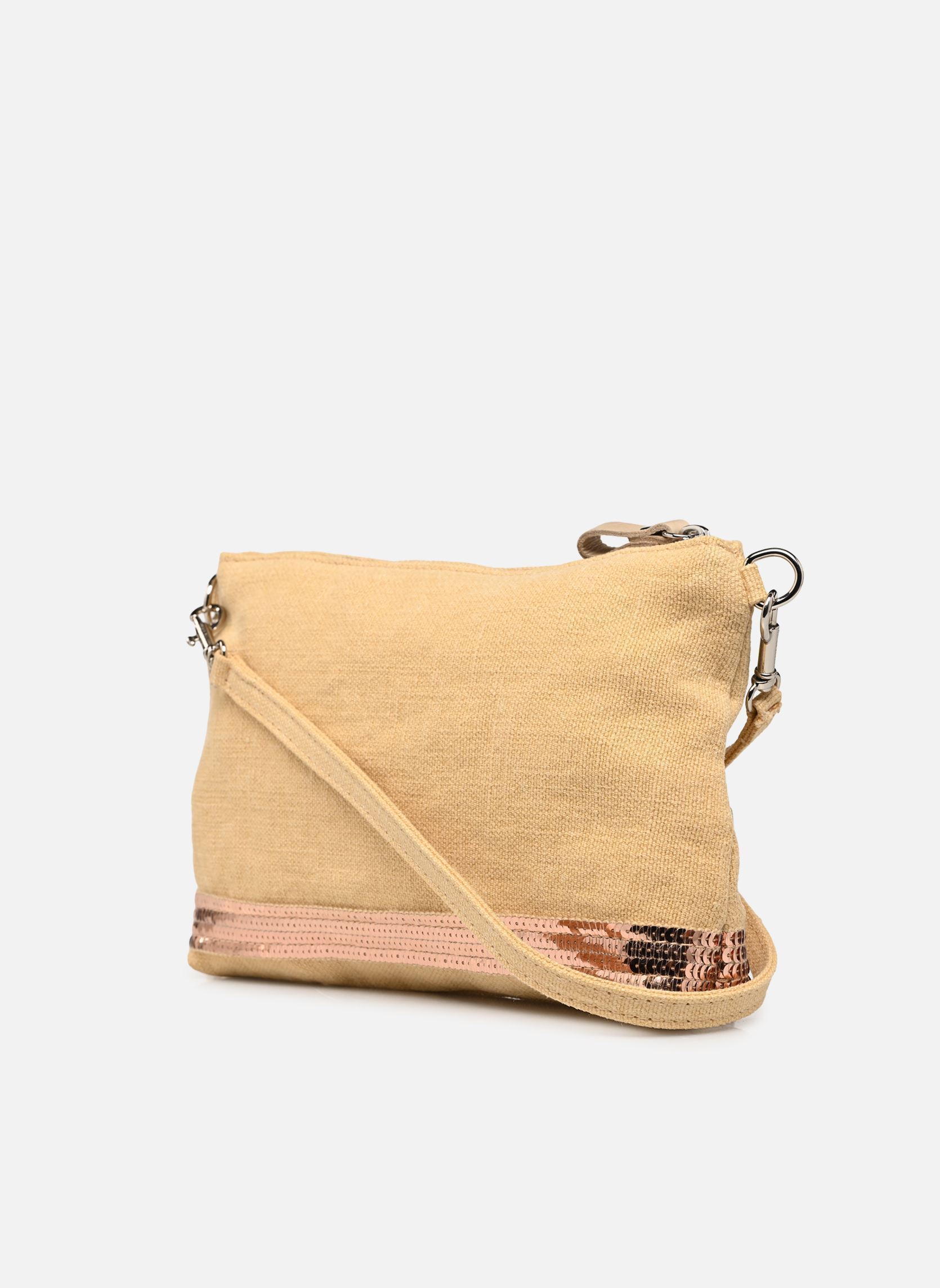 Pochettes Pochette Epaule Lin femme beige Vanessa Bruno Pochettes Pochette Epaule Lin femme beige CHAMPAGNE
