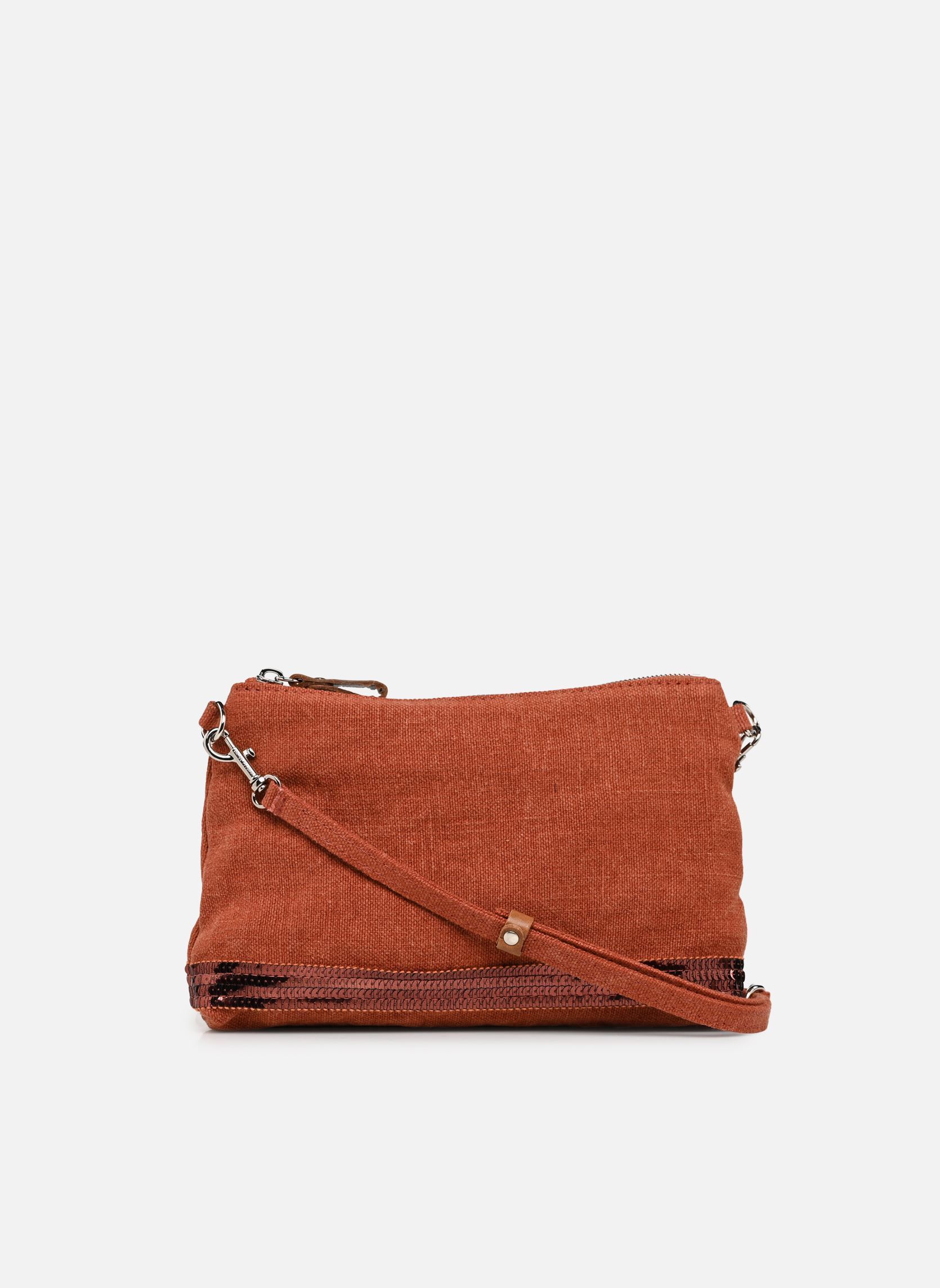 Pochettes Pochette Epaule Lin femme orange Vanessa Bruno Pochettes Pochette Epaule Lin femme orange BRIQUE