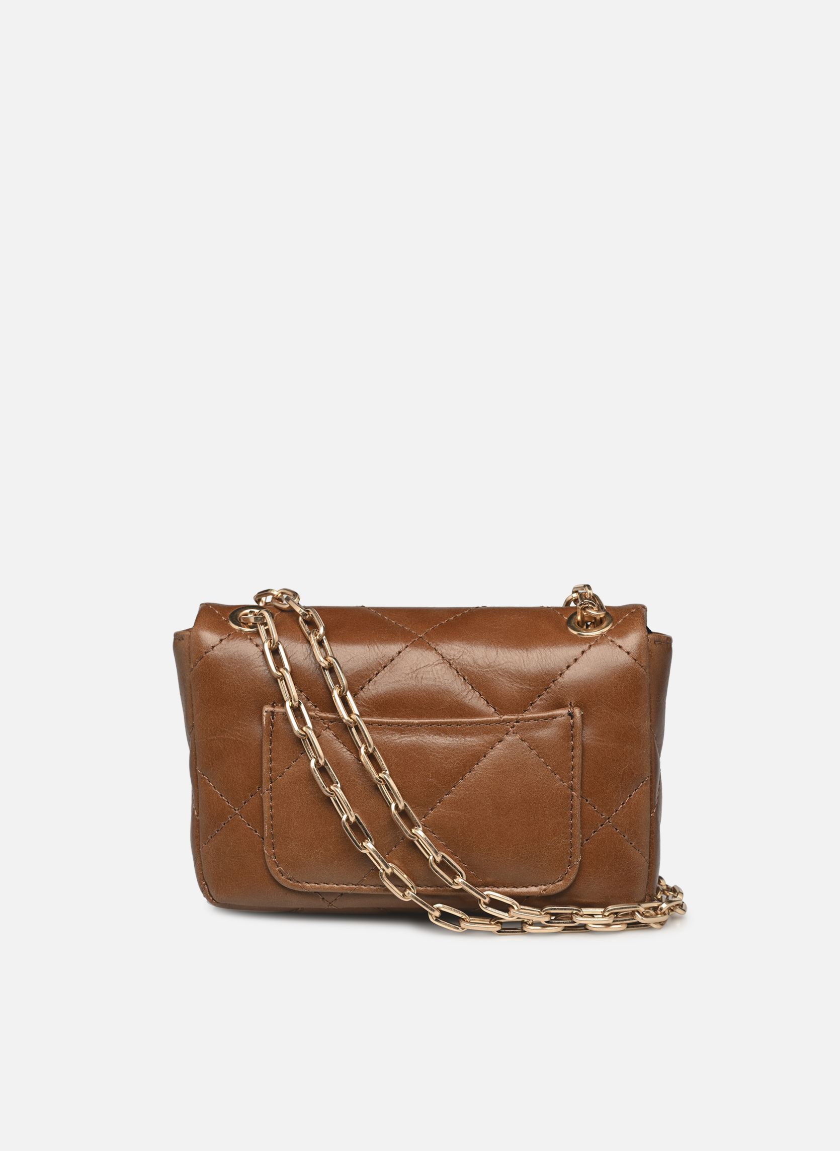 Sacs bandoulière Nano moon en cuir matelassé femme marron Vanessa Bruno Sacs bandoulière Nano moon en cuir matelassé femme marron HAVANE