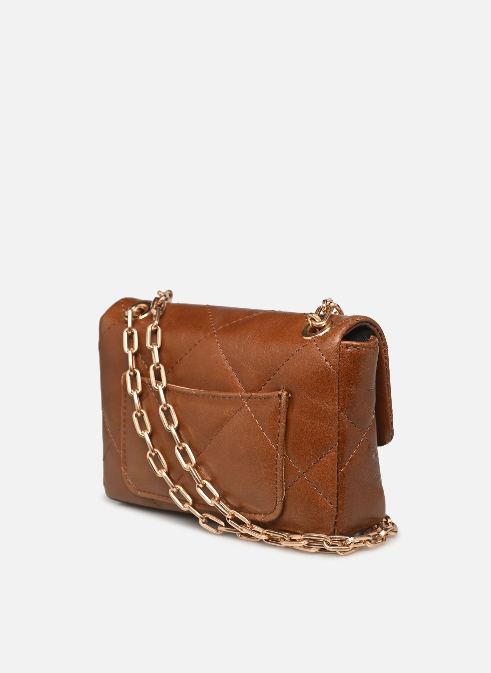 Sacs bandoulière Nano moon en cuir matelassé femme marron Vanessa Bruno Sacs bandoulière Nano moon en cuir matelassé femme marron HAVANE