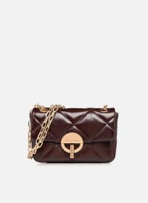 Umhängetaschen Nano moon en cuir matelassé damen braun