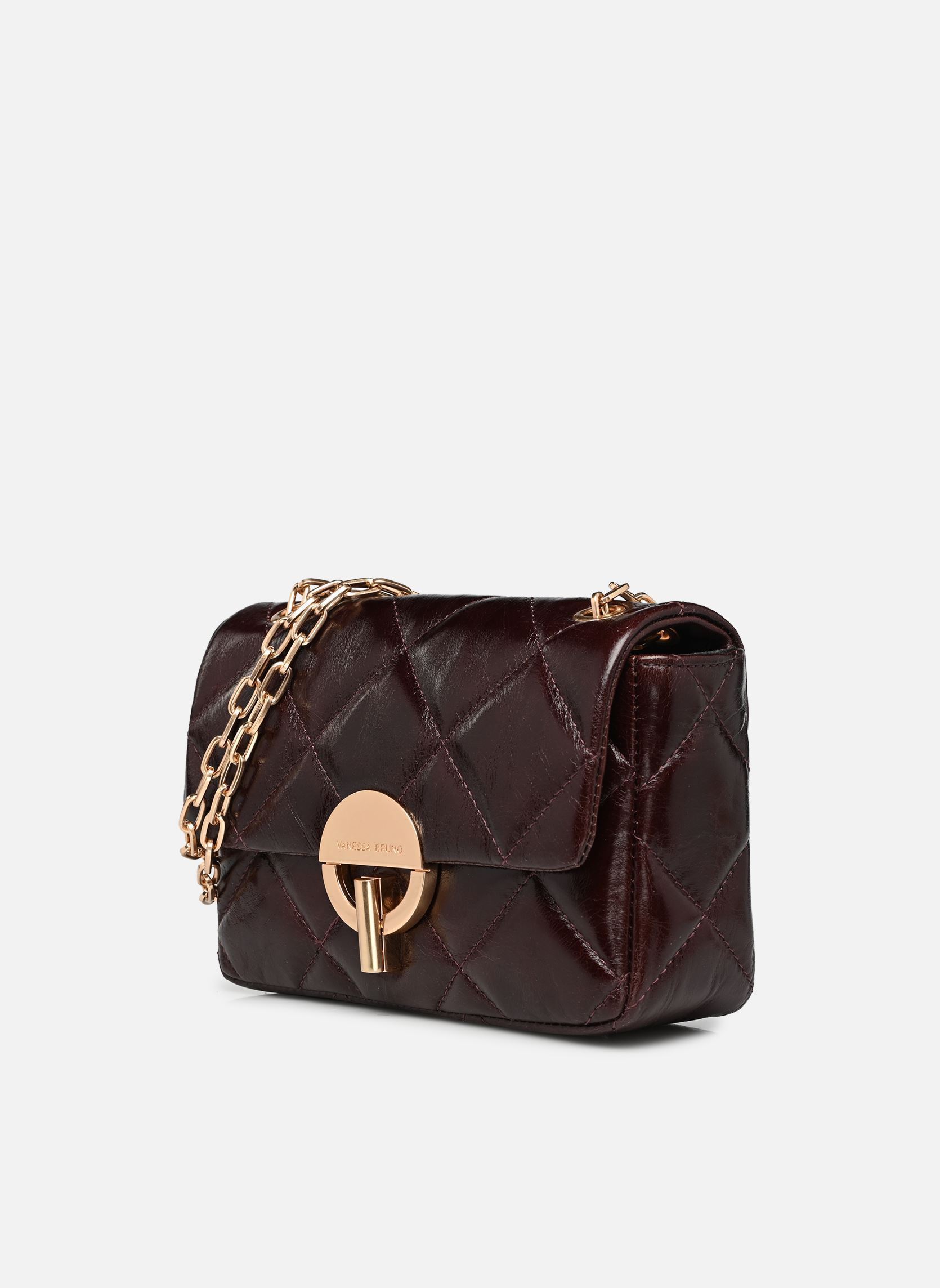Schoudertassen Moon Moyen en Cuir Matelassé dames bruin Vanessa Bruno Schoudertassen Moon Moyen en Cuir Matelassé dames bruin CHOCOLAT