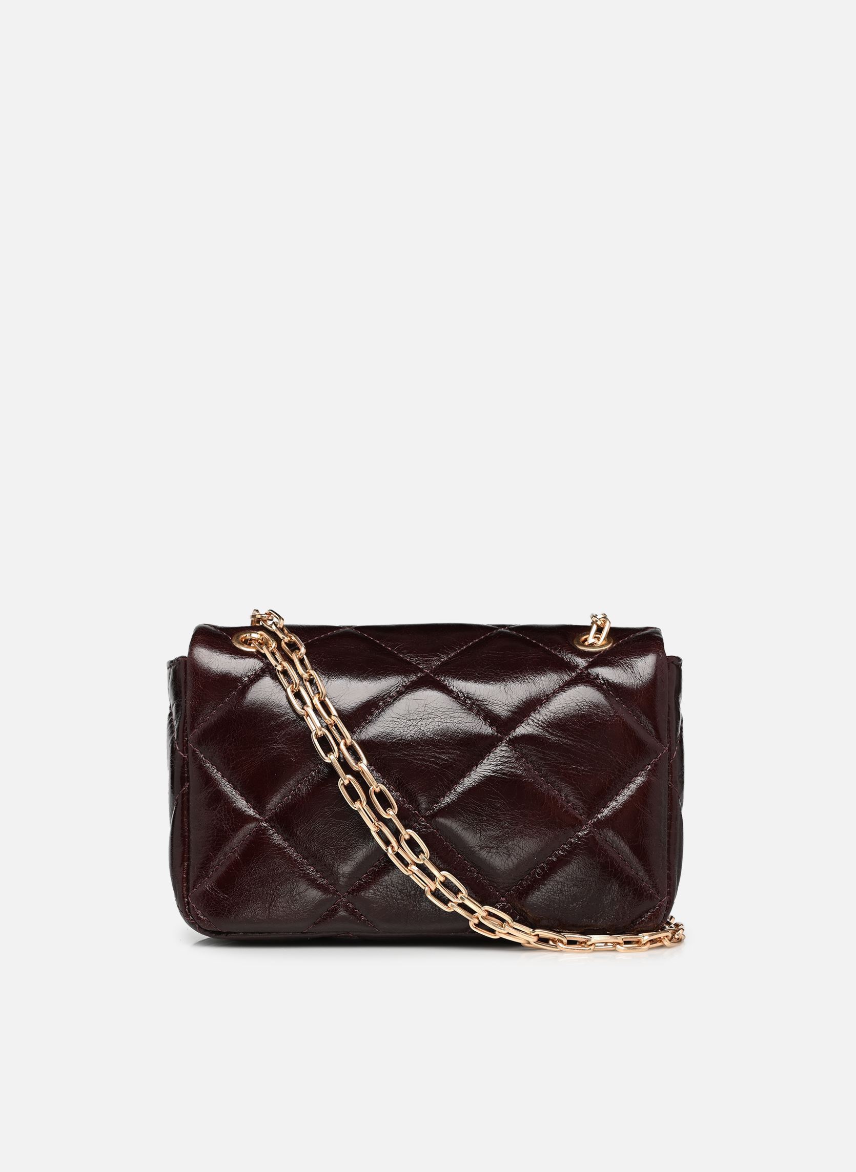 Schoudertassen Moon Moyen en Cuir Matelassé dames bruin Vanessa Bruno Schoudertassen Moon Moyen en Cuir Matelassé dames bruin CHOCOLAT
