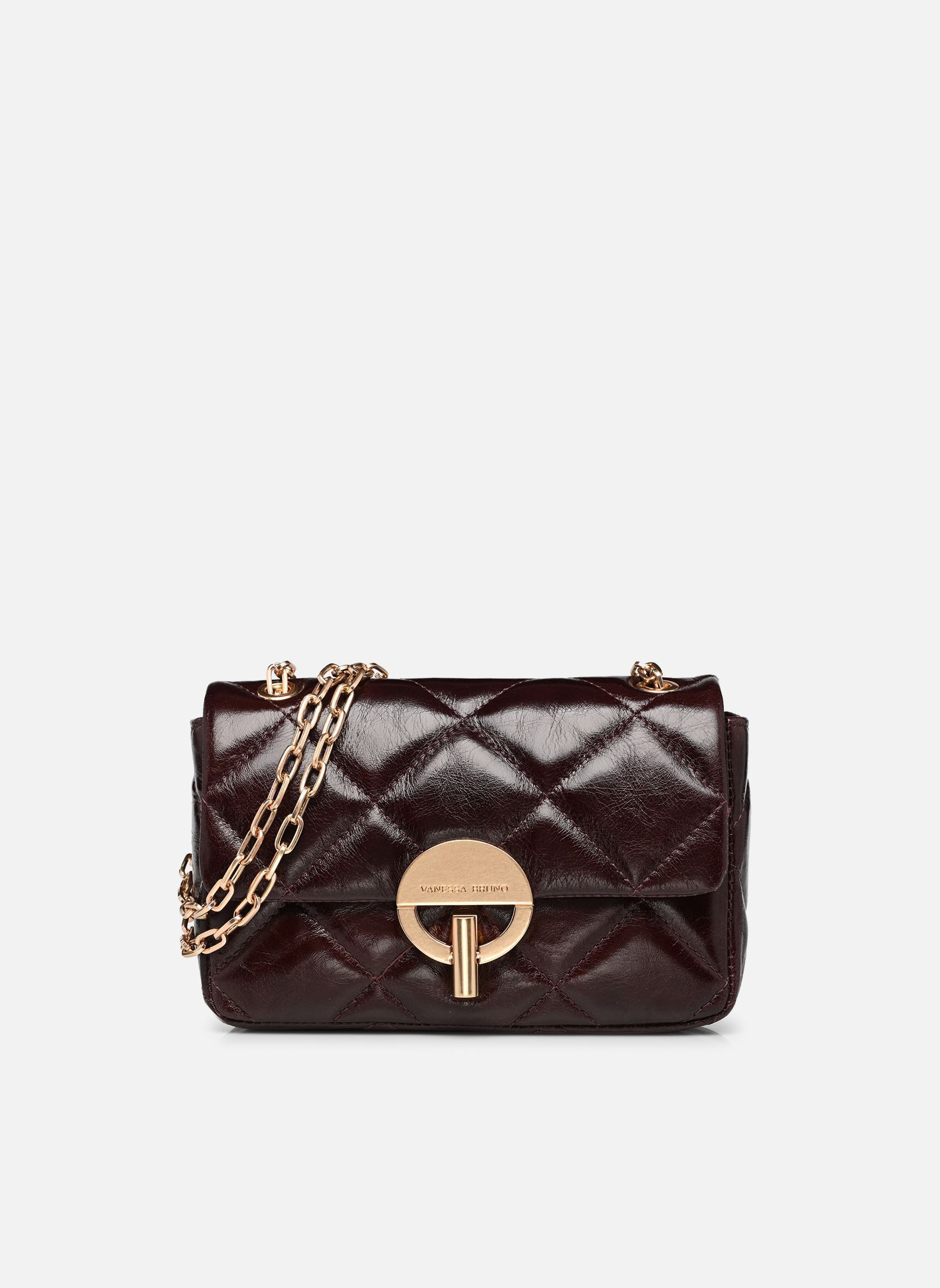 Schoudertassen Moon Moyen en Cuir Matelassé dames bruin Vanessa Bruno Schoudertassen Moon Moyen en Cuir Matelassé dames bruin CHOCOLAT