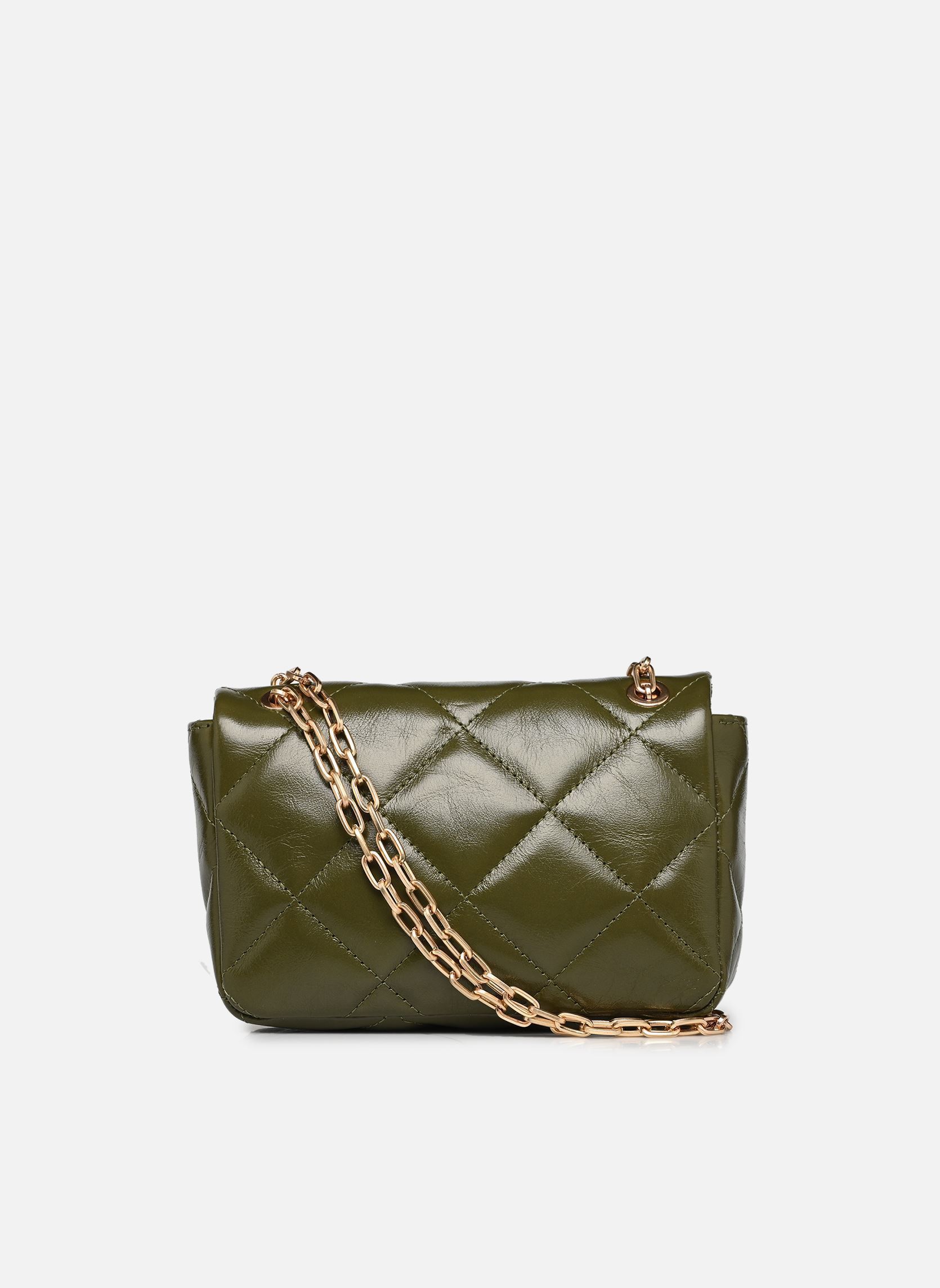Sacs bandoulière Moon Moyen en Cuir Matelassé femme vert Vanessa Bruno Sacs bandoulière Moon Moyen en Cuir Matelassé femme vert SAUGE