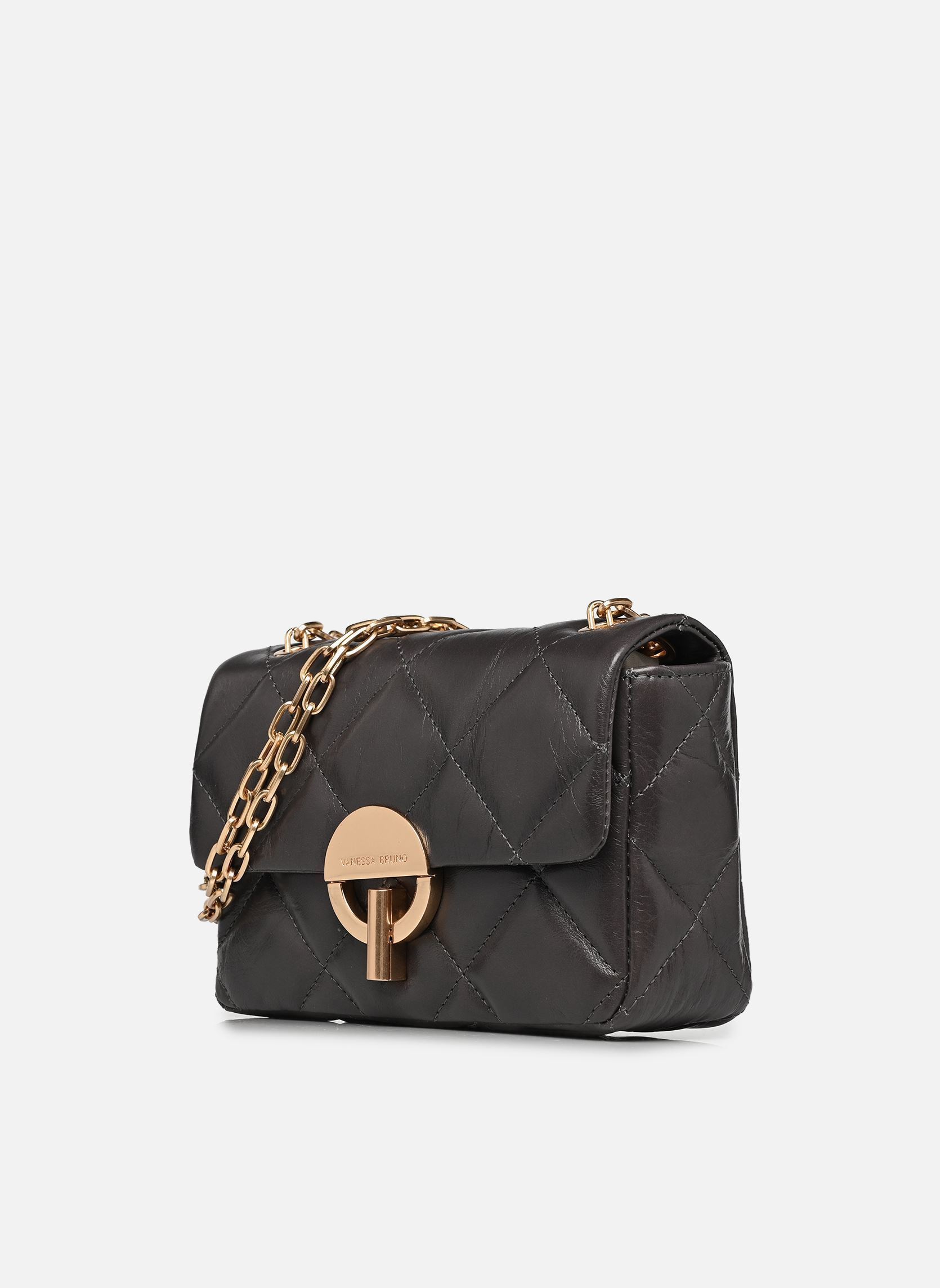 Sacs bandoulière Moon Moyen en Cuir Matelassé femme gris Vanessa Bruno Sacs bandoulière Moon Moyen en Cuir Matelassé femme gris CENDRE