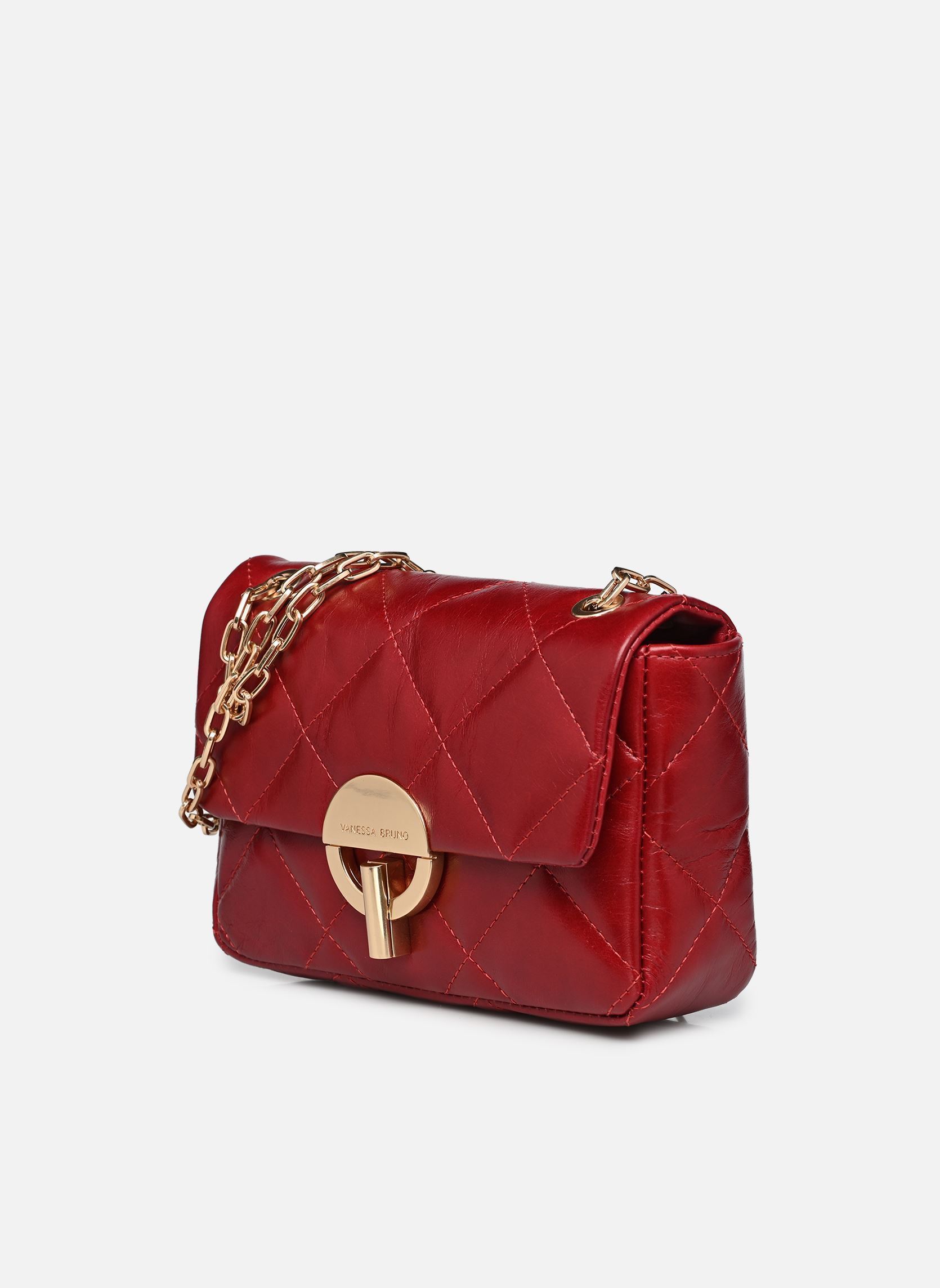 Schoudertassen Moon Moyen en Cuir Matelassé dames rood Vanessa Bruno Schoudertassen Moon Moyen en Cuir Matelassé dames rood RUBIS