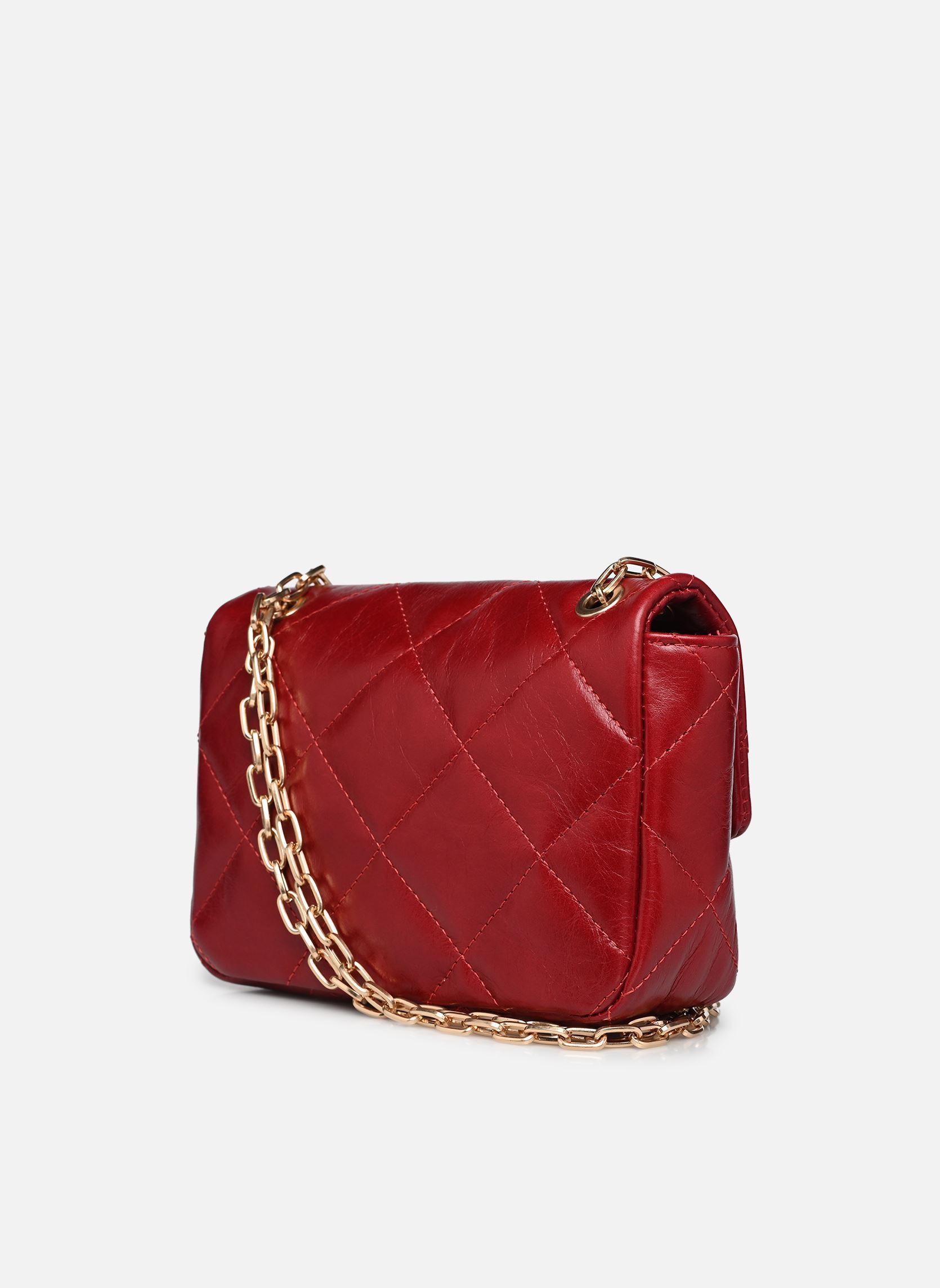 Schoudertassen Moon Moyen en Cuir Matelassé dames rood Vanessa Bruno Schoudertassen Moon Moyen en Cuir Matelassé dames rood RUBIS