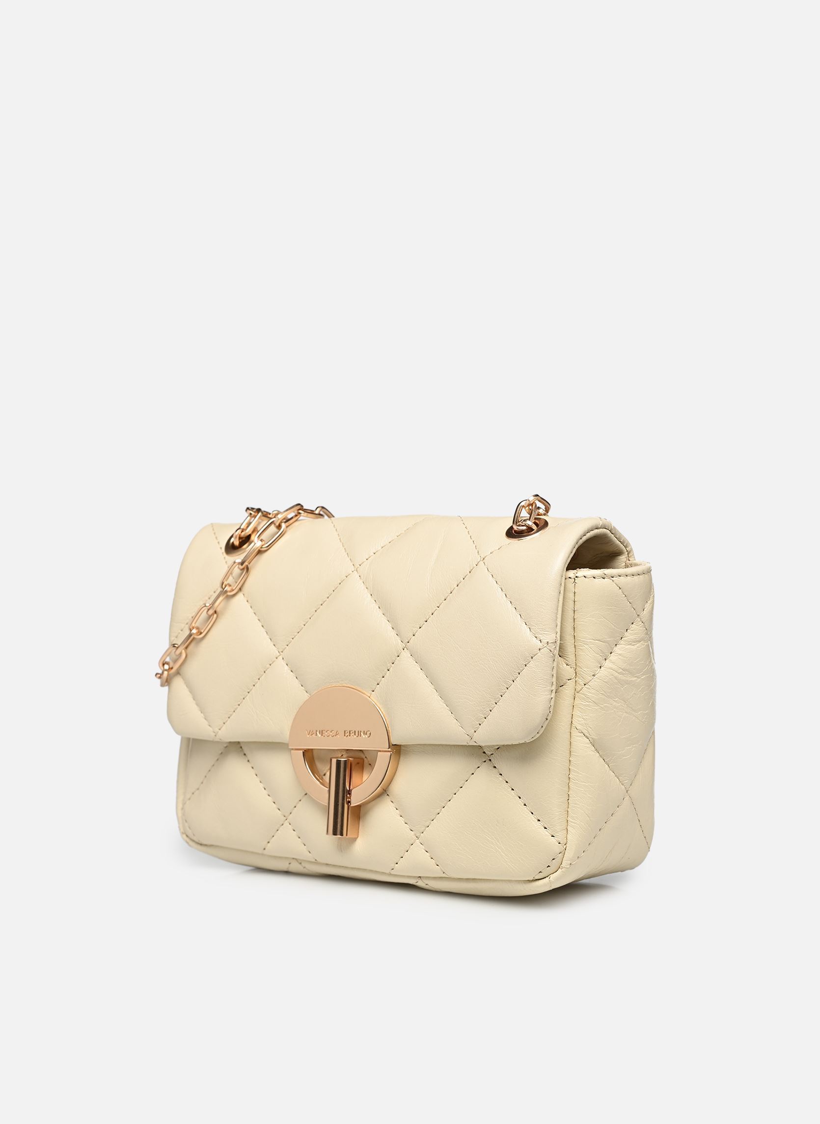 Schoudertassen Moon Moyen en Cuir Matelassé dames beige Vanessa Bruno Schoudertassen Moon Moyen en Cuir Matelassé dames beige FICELLE