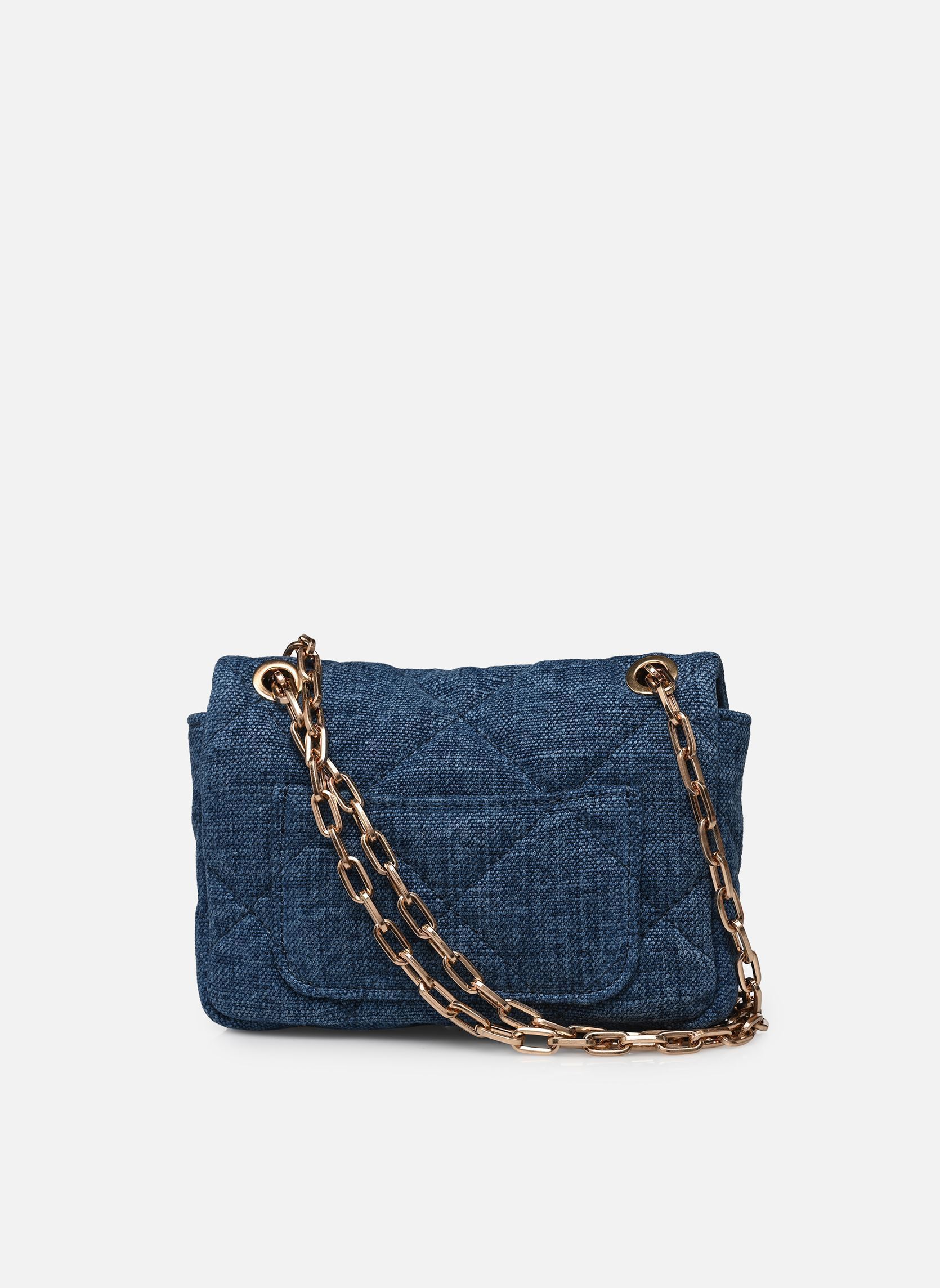 Sacs bandoulière Nano Moon en Tissu Lin femme bleu Vanessa Bruno Sacs bandoulière Nano Moon en Tissu Lin femme bleu INDIGO