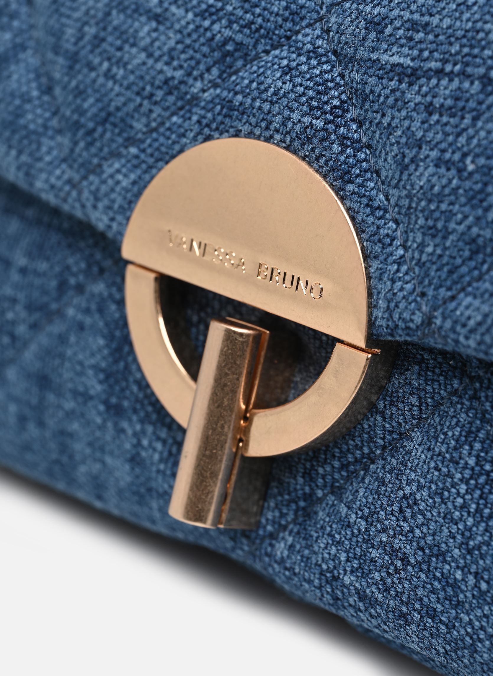 Sacs bandoulière Nano Moon en Tissu Lin femme bleu Vanessa Bruno Sacs bandoulière Nano Moon en Tissu Lin femme bleu INDIGO