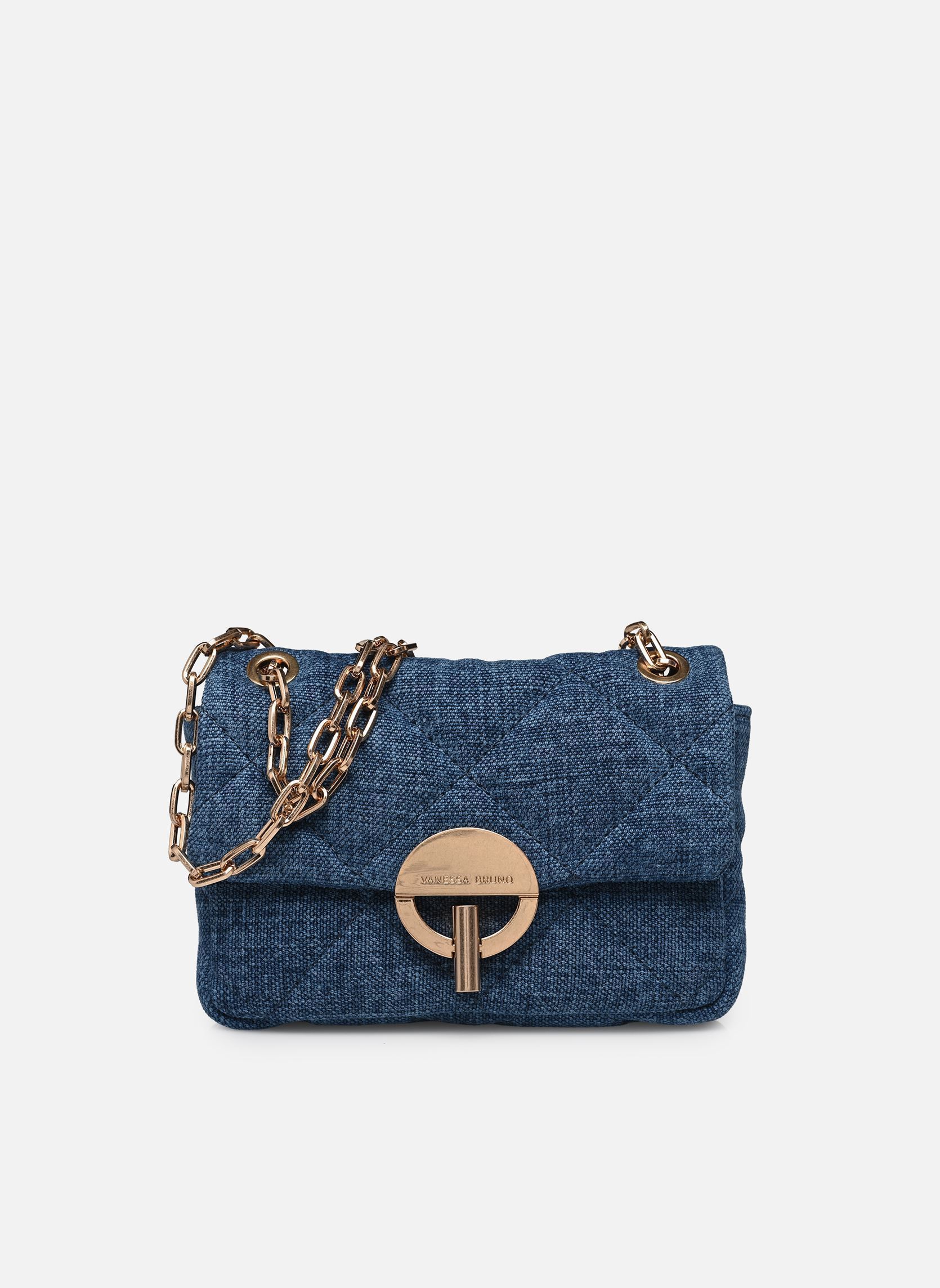 Sacs bandoulière Nano Moon en Tissu Lin femme bleu Vanessa Bruno Sacs bandoulière Nano Moon en Tissu Lin femme bleu INDIGO