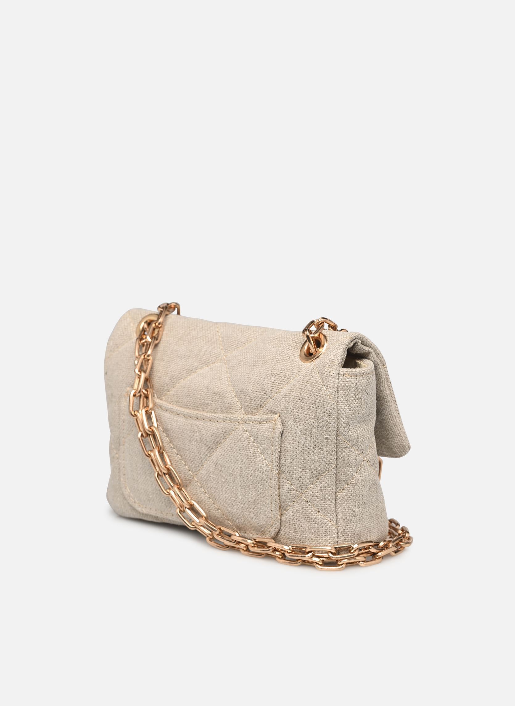 Umhängetaschen Nano Moon en Tissu Lin damen beige Vanessa Bruno Umhängetaschen Nano Moon en Tissu Lin damen beige SABLE