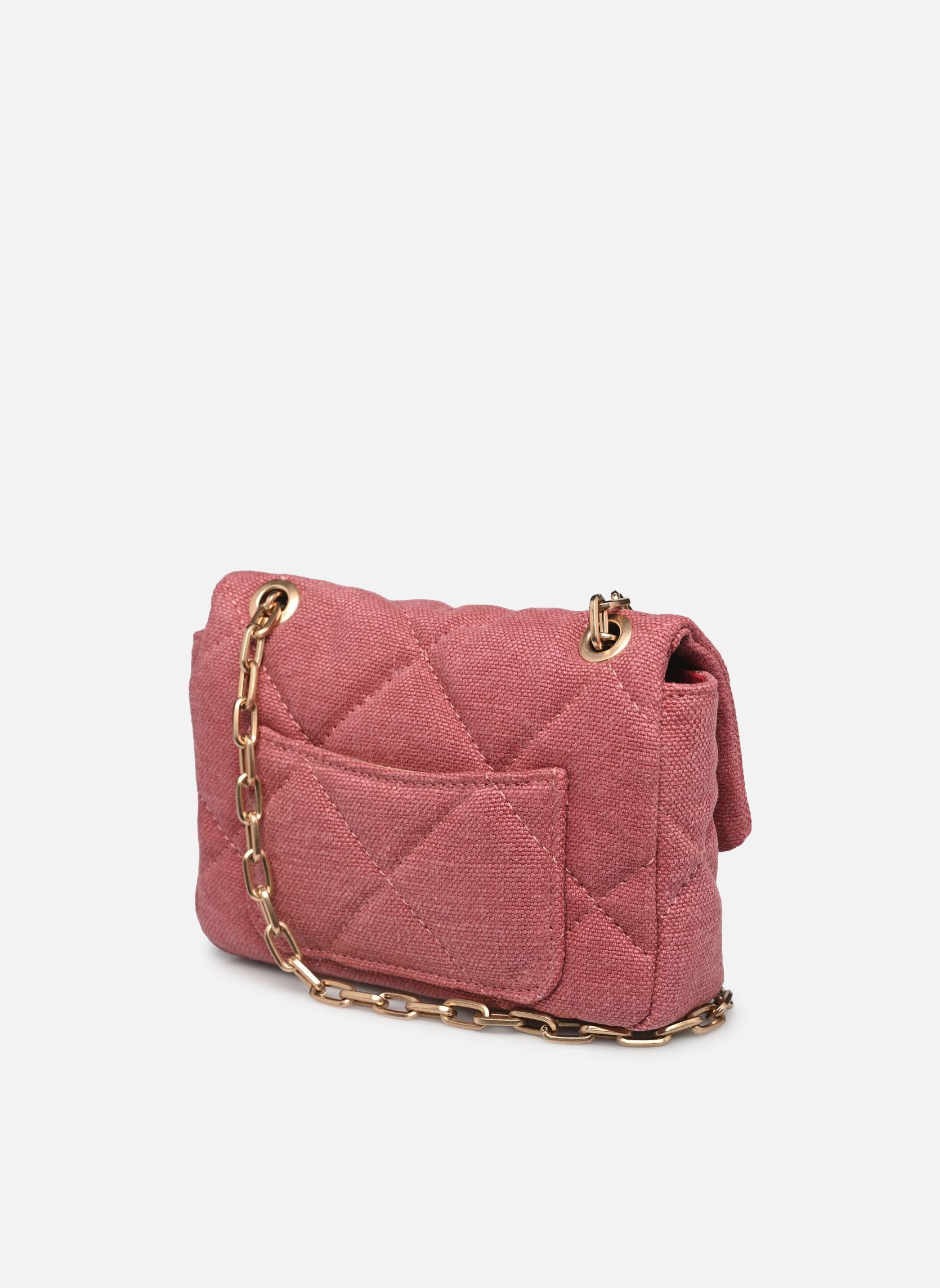 Umhängetaschen Nano Moon en Tissu Lin damen rosa Vanessa Bruno Umhängetaschen Nano Moon en Tissu Lin damen rosa GRENAT
