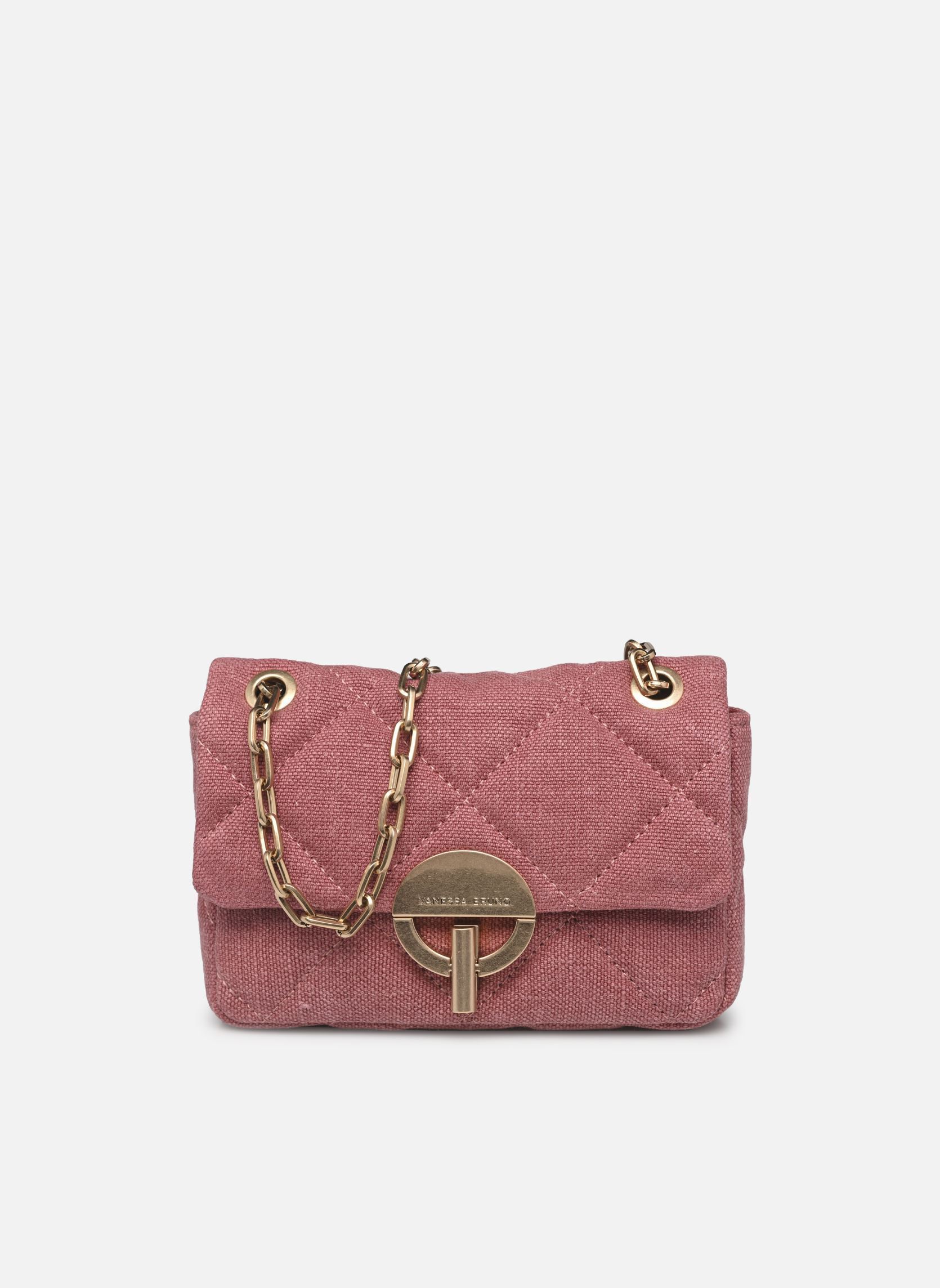 Umhängetaschen Nano Moon en Tissu Lin damen rosa Vanessa Bruno Umhängetaschen Nano Moon en Tissu Lin damen rosa GRENAT