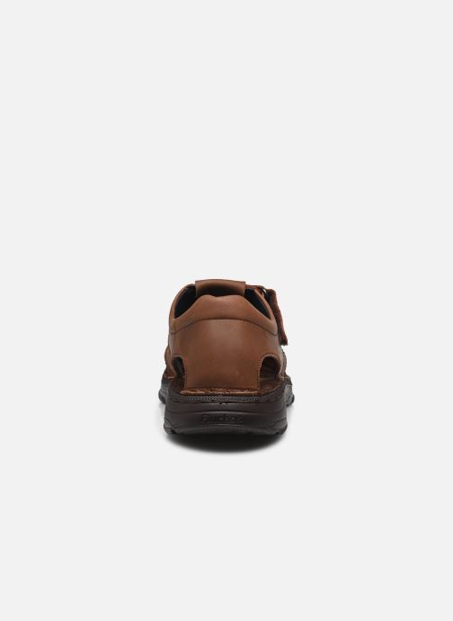 Sandales Fluchos Azores F2198 Homme - Marron - Cuir Véritable - Scratch - Confortables