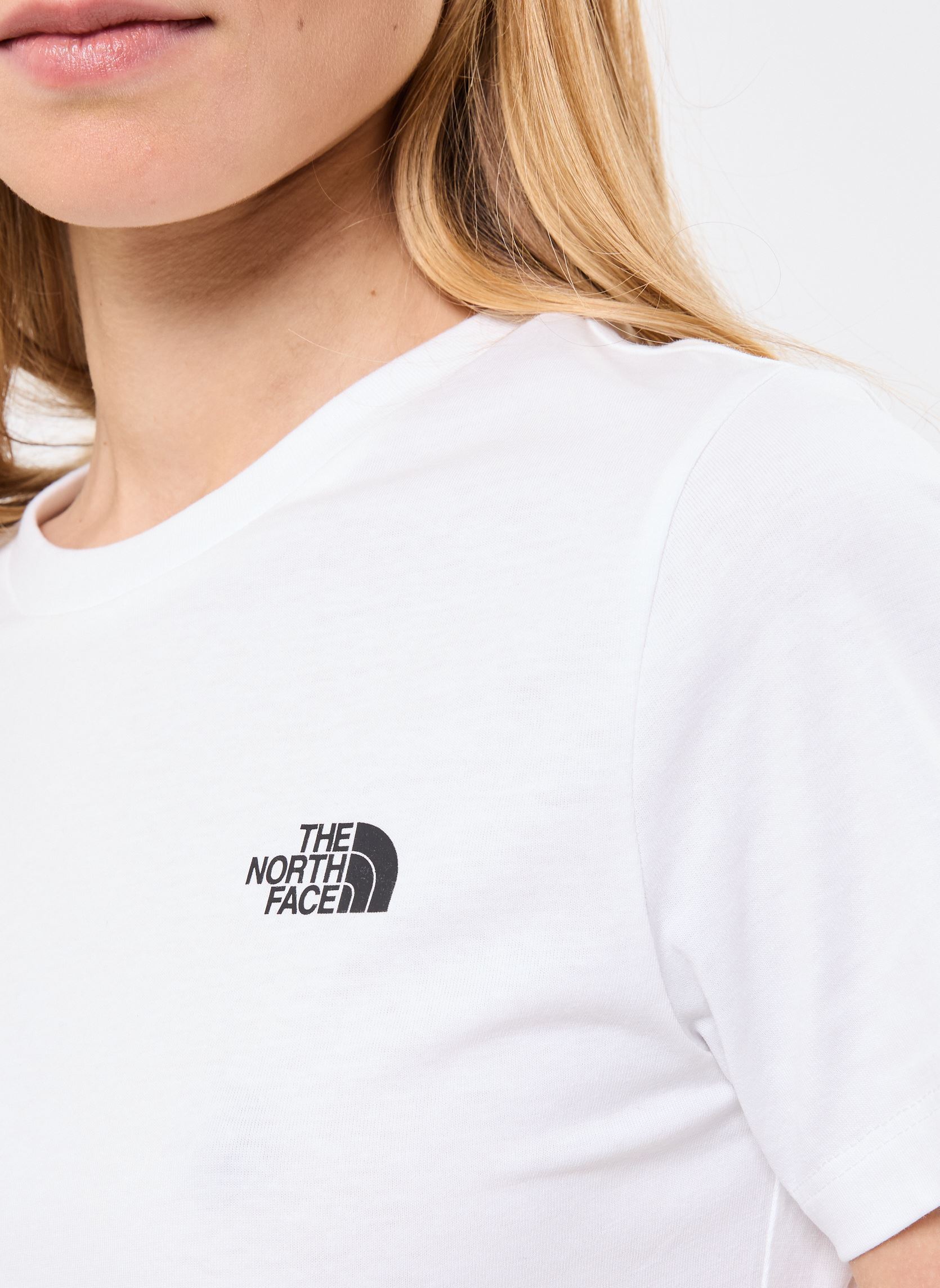 T-shirt a maniche corte W S/S SIMPLE DOME SLIM TEE donna bianco The North Face T-shirt a maniche corte W S/S SIMPLE DOME SLIM TEE donna bianco TNF WHITE