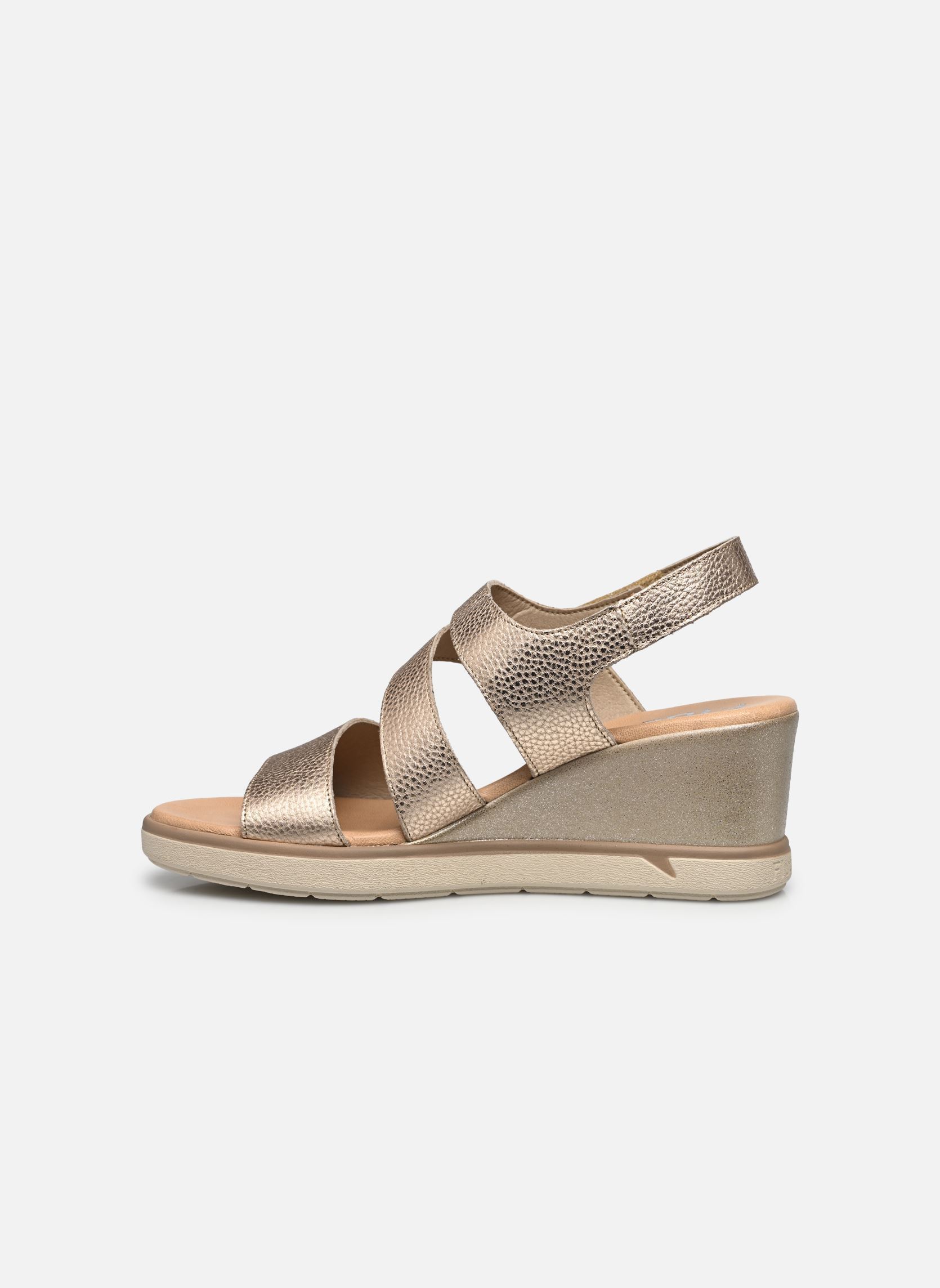 Sandali con zeppa e plateau SMASH F1973 donna oro e bronzo Fluchos Sandali con zeppa e plateau SMASH F1973 donna oro e bronzo ALUMIN PLATINO