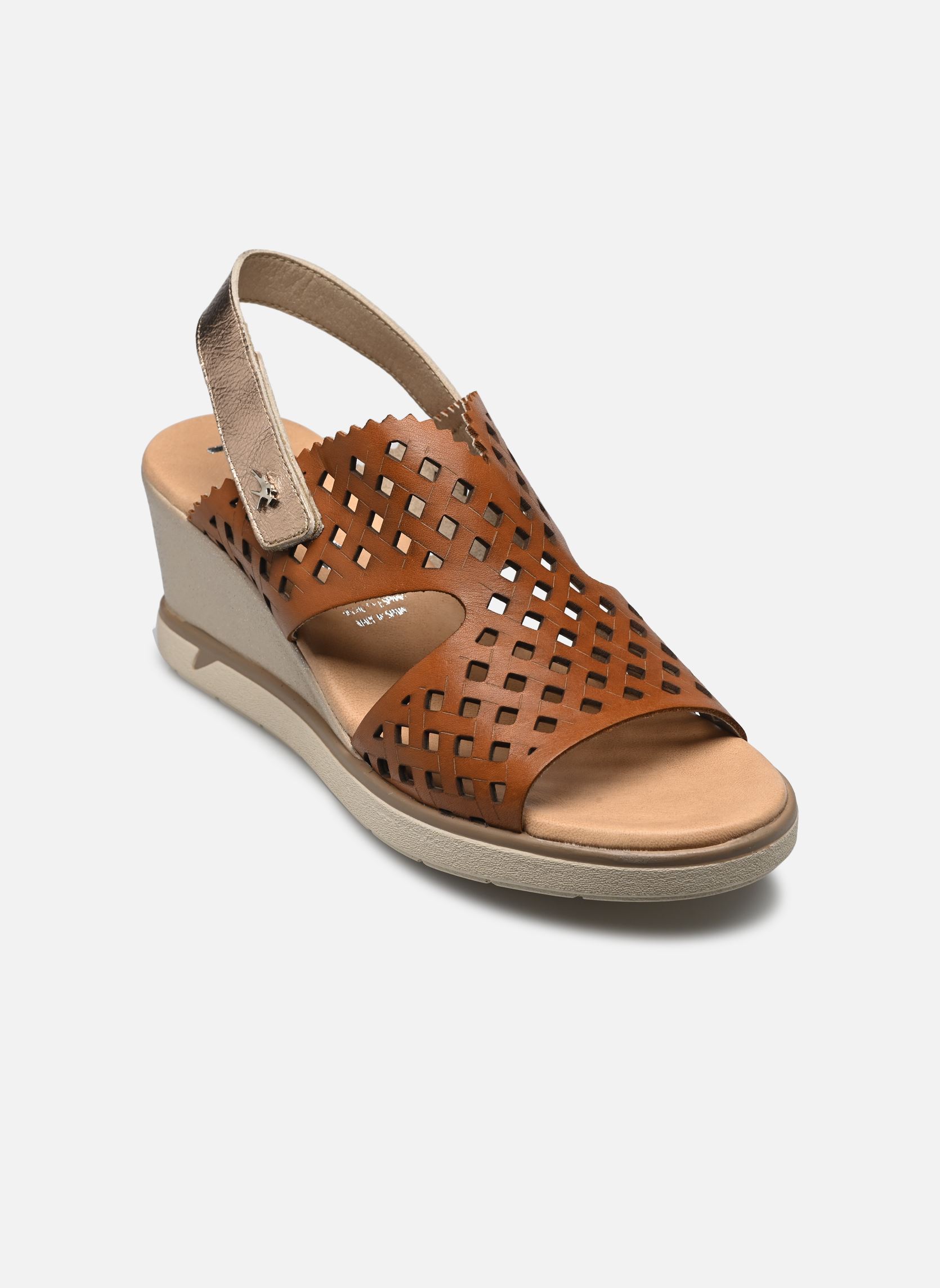 Sandali con zeppa e plateau SMASH F1972 donna marrone Fluchos Sandali con zeppa e plateau SMASH F1972 donna marrone TIBET LAMINADO CUERO CAVA