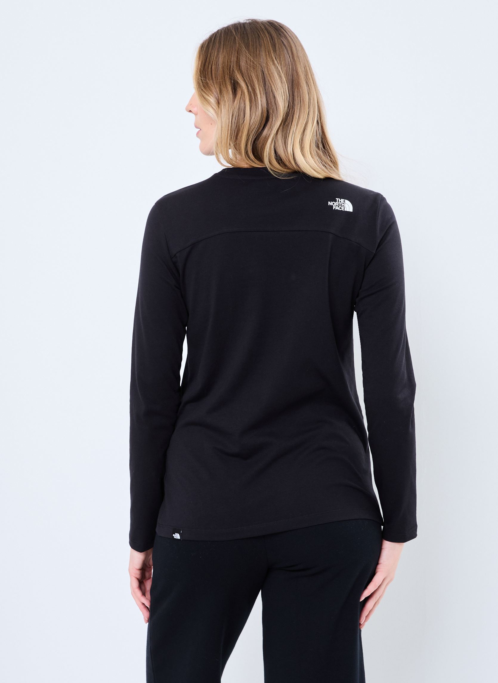 Langarm-T-Shirts W L/S Simple Dome Tee damen schwarz The North Face Langarm-T-Shirts W L/S Simple Dome Tee damen schwarz TNF BLACK