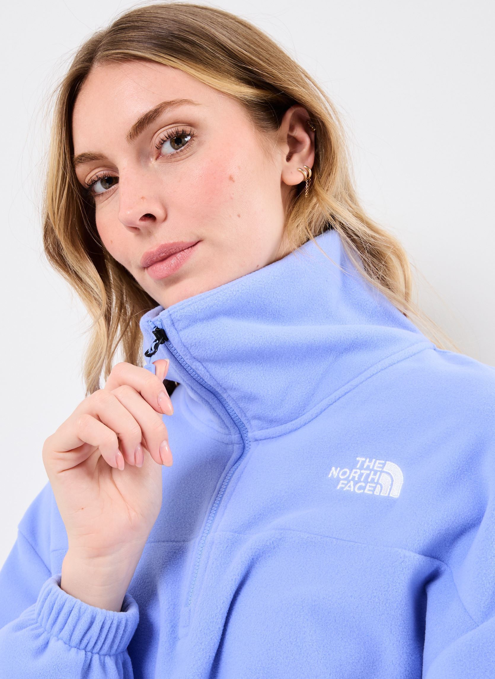 Vestes polaires W 100 Glacier Half Zip Fleece femme bleu The North Face Vestes polaires W 100 Glacier Half Zip Fleece femme bleu VIRTUAL BLUE