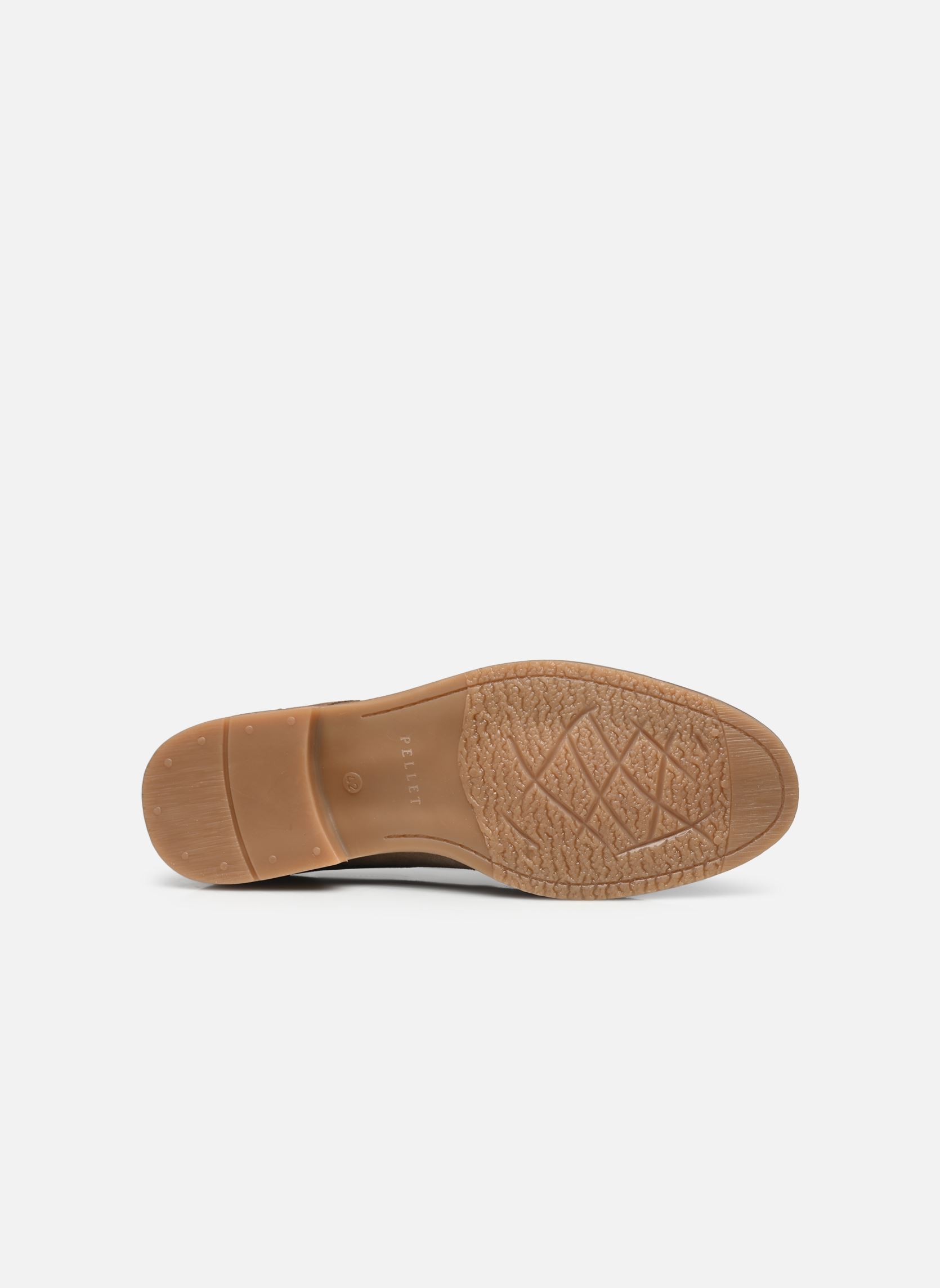 Derby schoenen FABIO heren beige Pellet Derby schoenen FABIO heren beige CROUTE VELOURS TAUPE