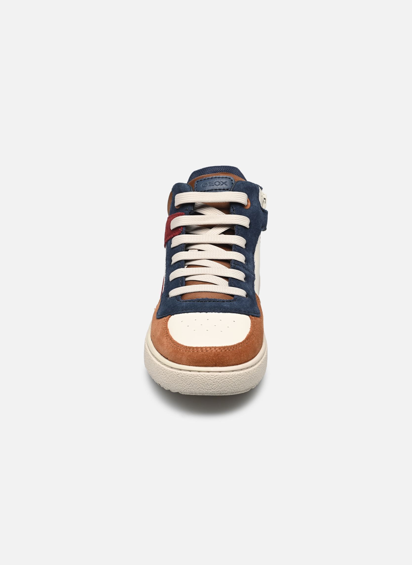 Baskets hautes J Theleven Boy C multicolore Geox Baskets hautes J Theleven Boy C multicolore LT IVORY/LT BROWN