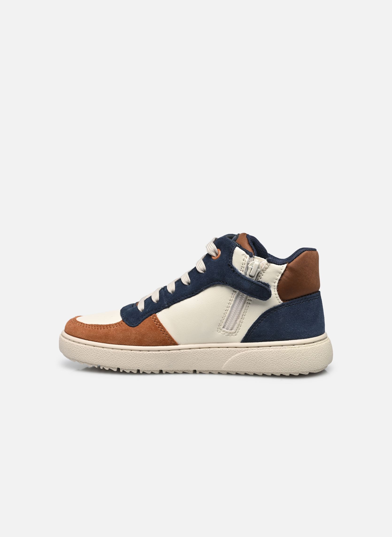 Baskets hautes J Theleven Boy C multicolore Geox Baskets hautes J Theleven Boy C multicolore LT IVORY/LT BROWN