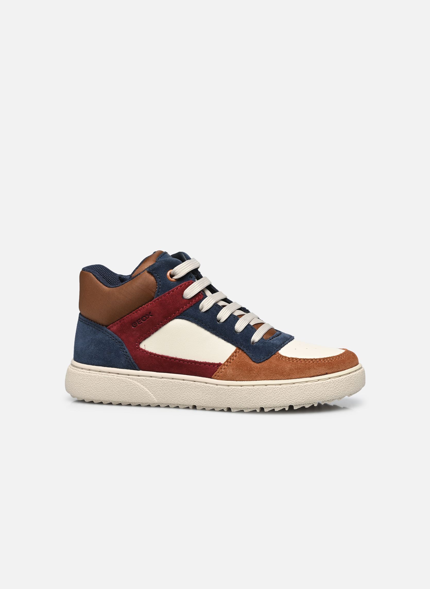 Baskets hautes J Theleven Boy C multicolore Geox Baskets hautes J Theleven Boy C multicolore LT IVORY/LT BROWN