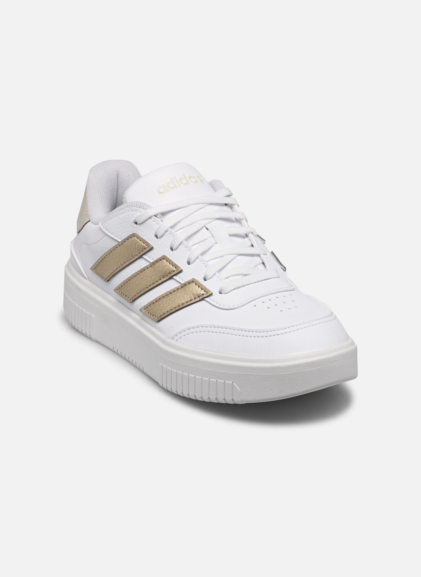 Baskets basses Courtblock Bold femme blanc adidas sportswear Baskets basses Courtblock Bold femme blanc Ftwbla/Cybmet/Verorb