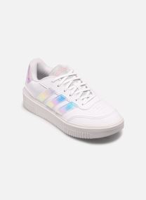 Baskets basses Courtblock Bold femme blanc