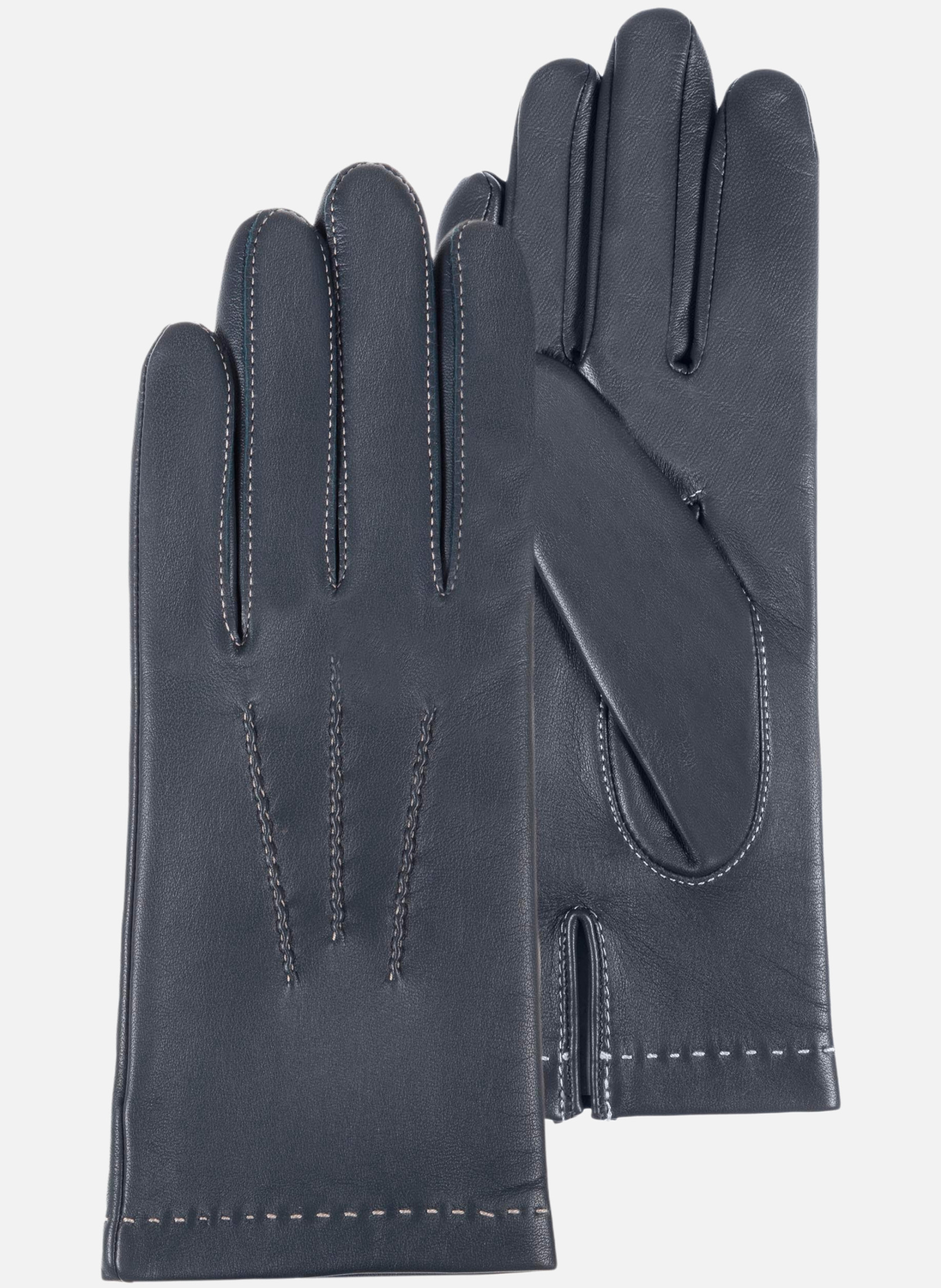Gants Gants Femme 3 baguettes cuir Denim femme bleu Isotoner Gants Gants Femme 3 baguettes cuir Denim femme bleu Jean stone