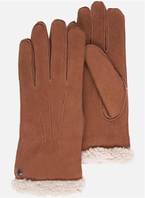 Isotoner Gants Gants Femme cuir velours fourrés Cognac femme marron