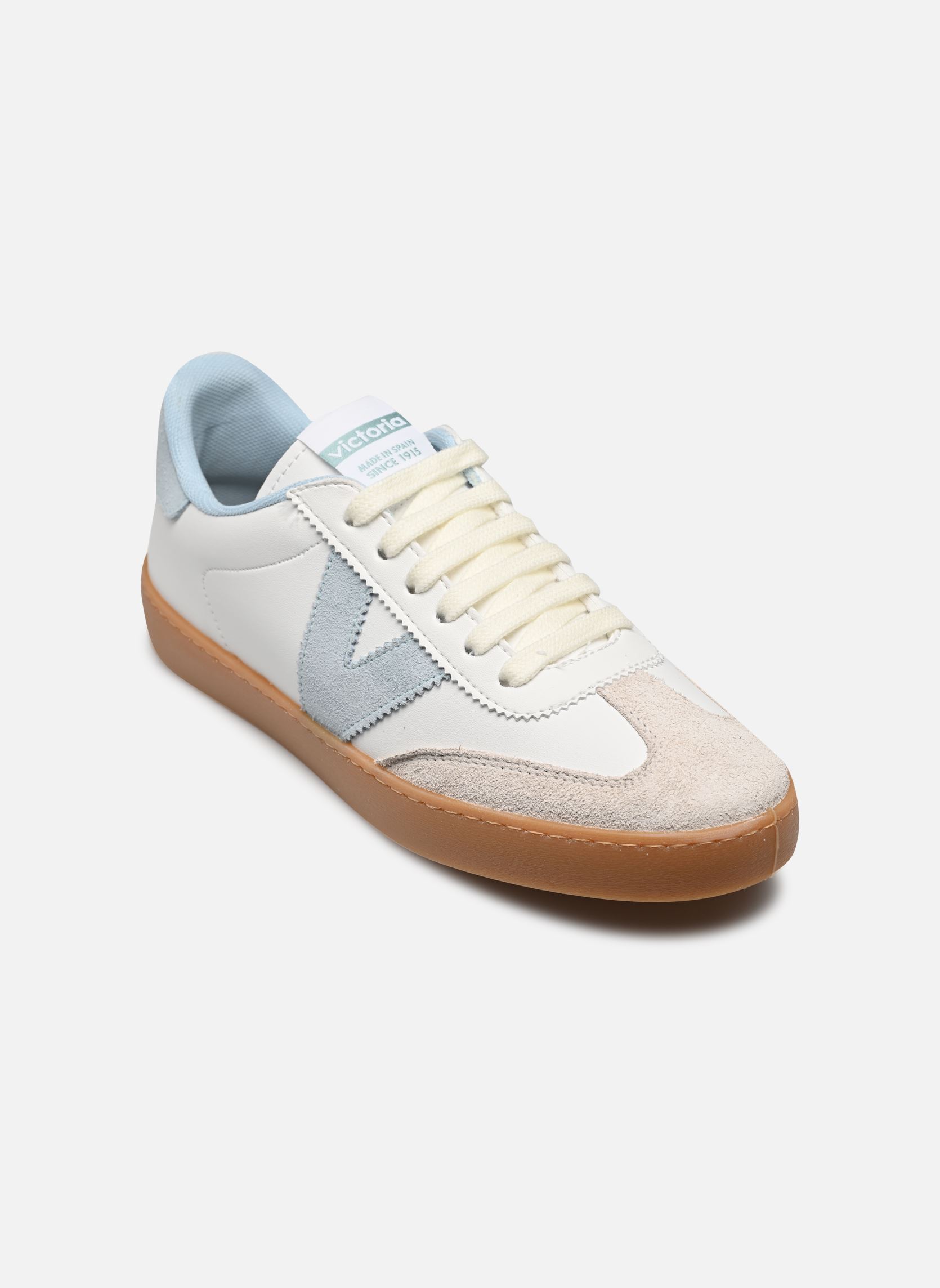 Sneaker Berlín Ciclista Efecto Piel & Serraje damen weiß Victoria Sneaker Berlín Ciclista Efecto Piel & Serraje damen weiß Celeste