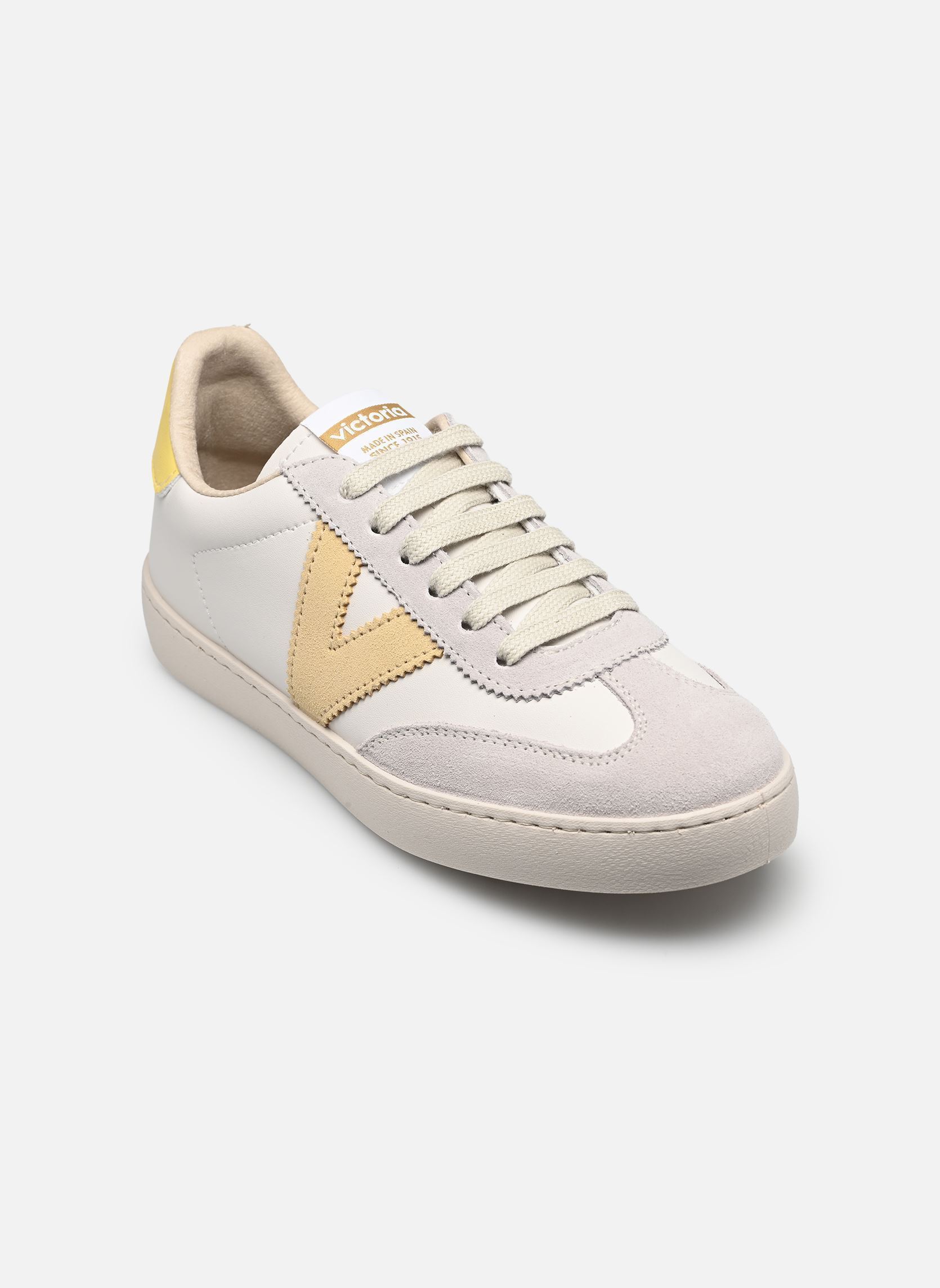 Sneaker Berlín Ciclista Efecto Piel & Serraje damen weiß Victoria Sneaker Berlín Ciclista Efecto Piel & Serraje damen weiß Amarillo