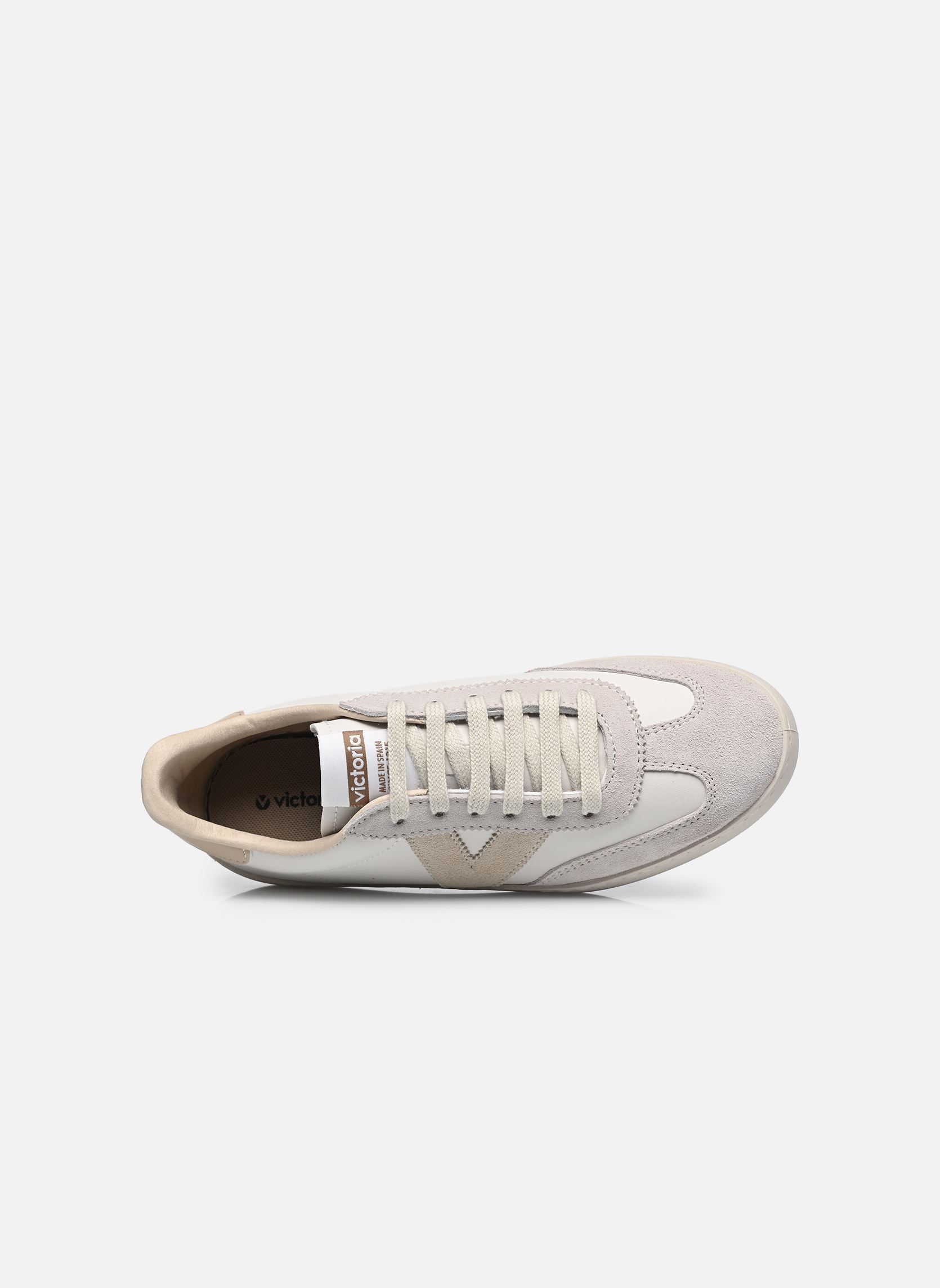 Sneaker Berlín Ciclista Efecto Piel & Serraje damen weiß Victoria Sneaker Berlín Ciclista Efecto Piel & Serraje damen weiß HIELO