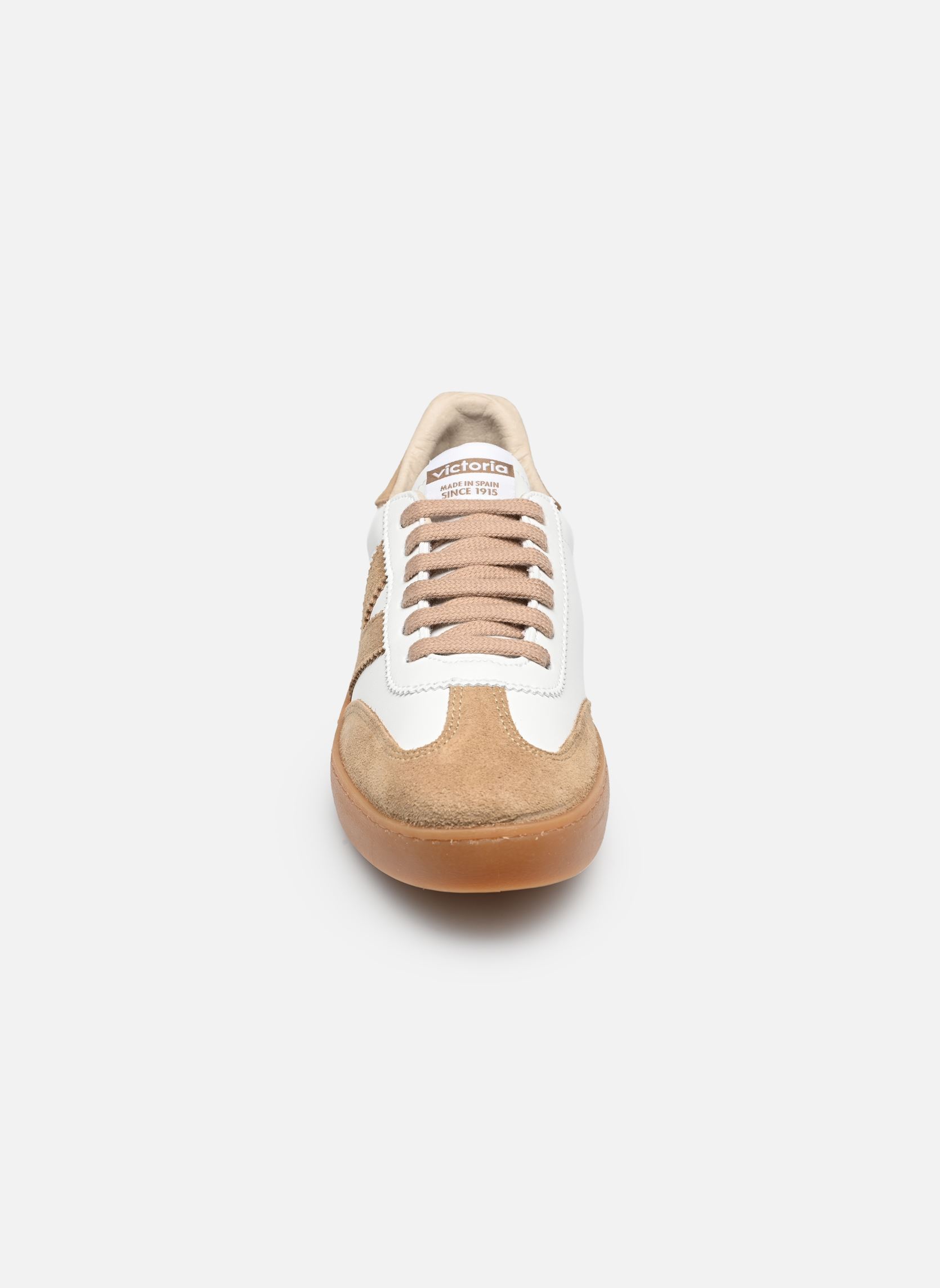 Sneakers Berlín Ciclista Efecto Piel & Serraje dames wit Victoria Sneakers Berlín Ciclista Efecto Piel & Serraje dames wit Beige