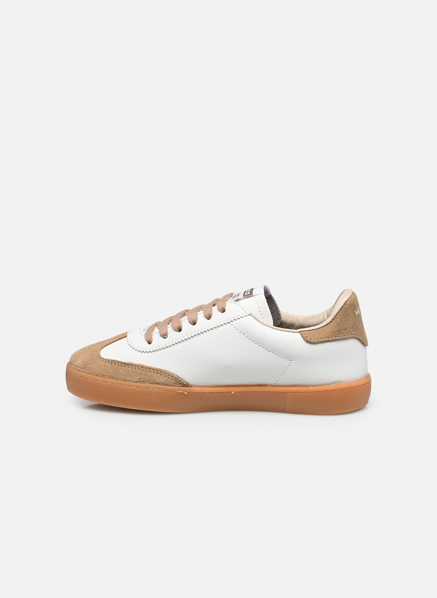 Sneakers Berlín Ciclista Efecto Piel & Serraje dames wit Victoria Sneakers Berlín Ciclista Efecto Piel & Serraje dames wit Beige