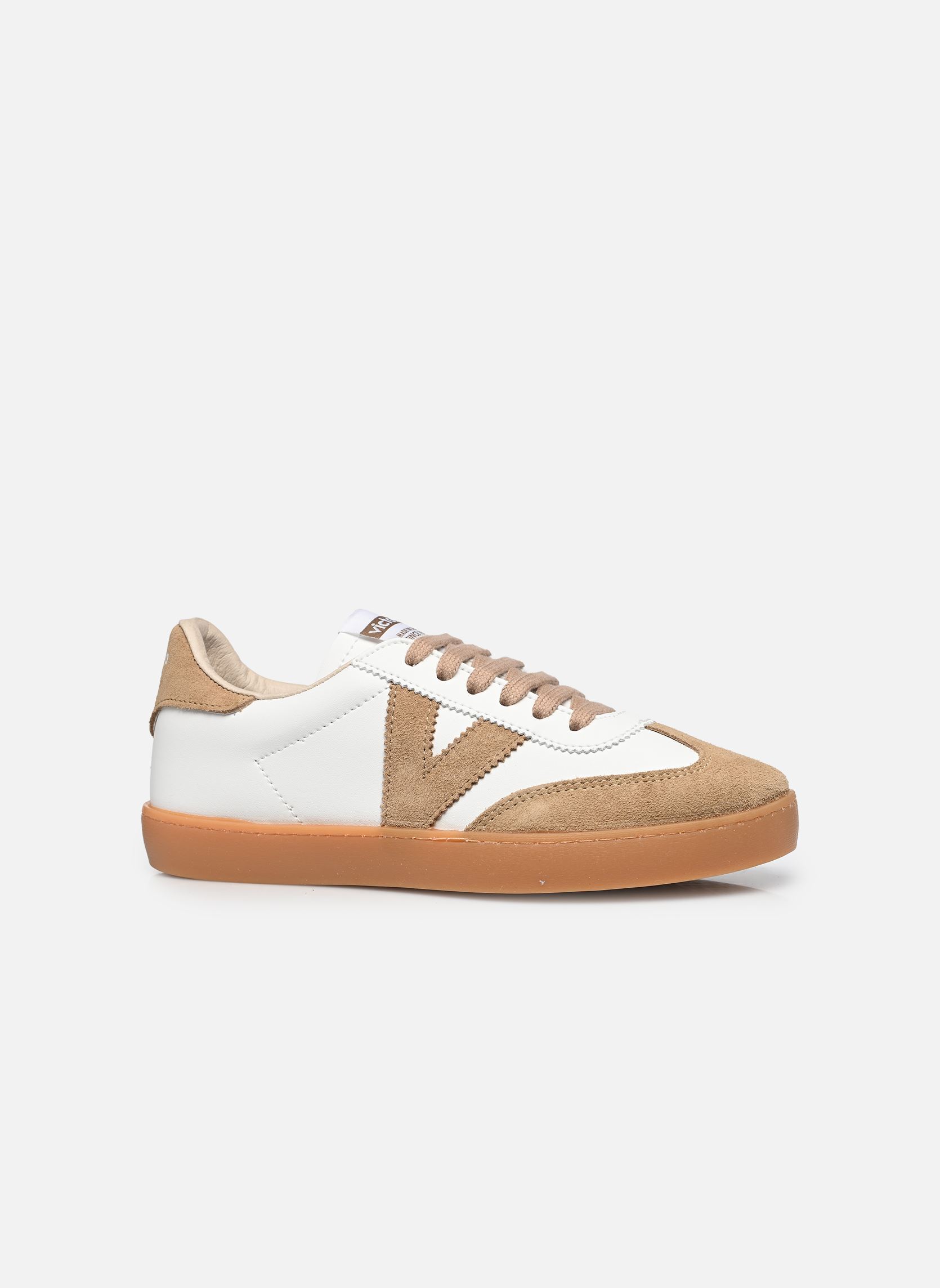 Sneakers Berlín Ciclista Efecto Piel & Serraje dames wit Victoria Sneakers Berlín Ciclista Efecto Piel & Serraje dames wit Beige