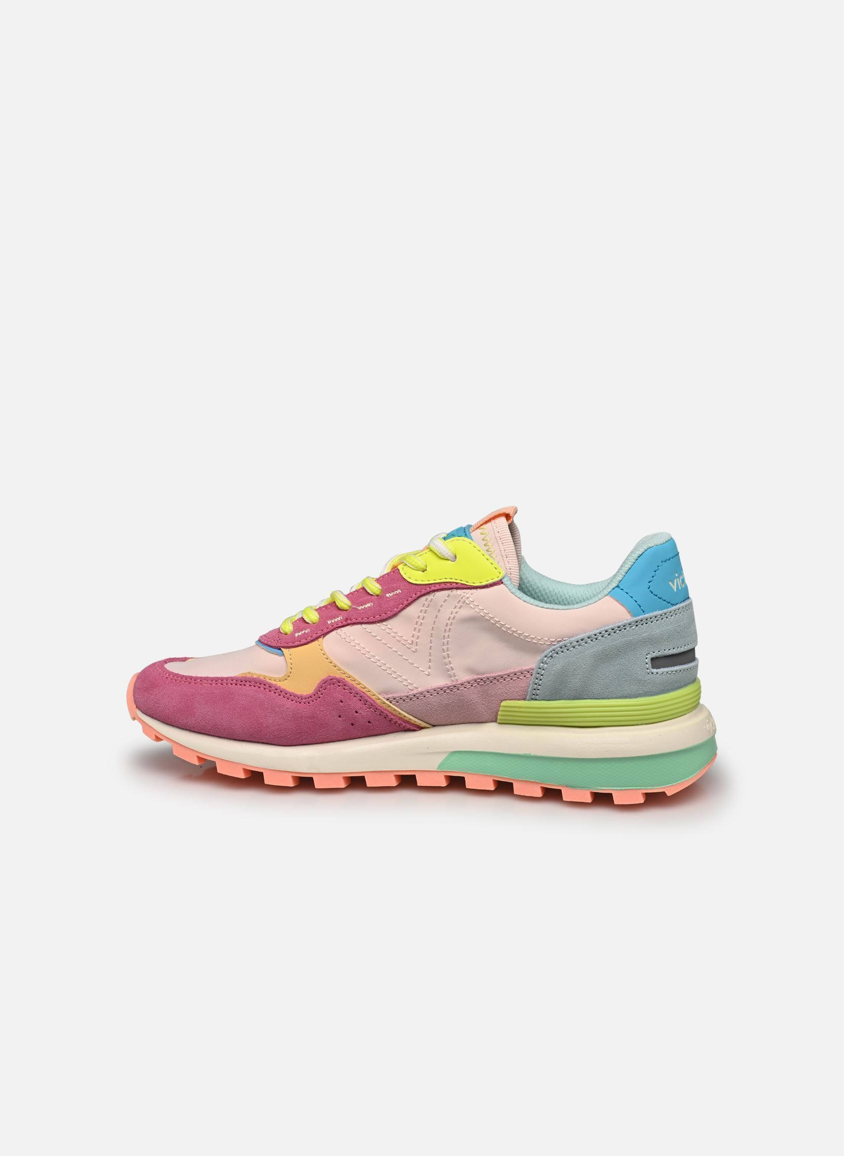 Zapatillas Luna nylon & Serraje mujer multicolor Victoria Zapatillas Luna nylon & Serraje mujer multicolor ROSA
